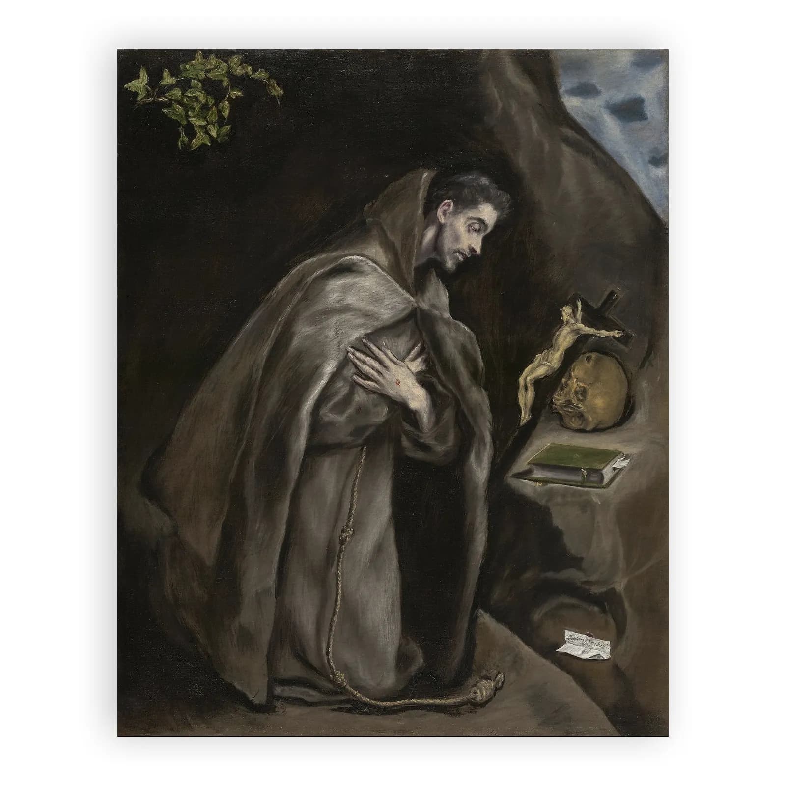 Saint Francis Kneeling in Meditation by El Greco - view 6 thumbnail