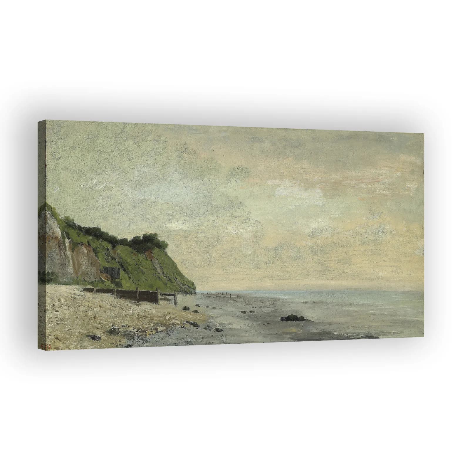 Cliffs on the Sea Coast: Small Beach, Sunrise by Gustave Courbet - view 2 thumbnail