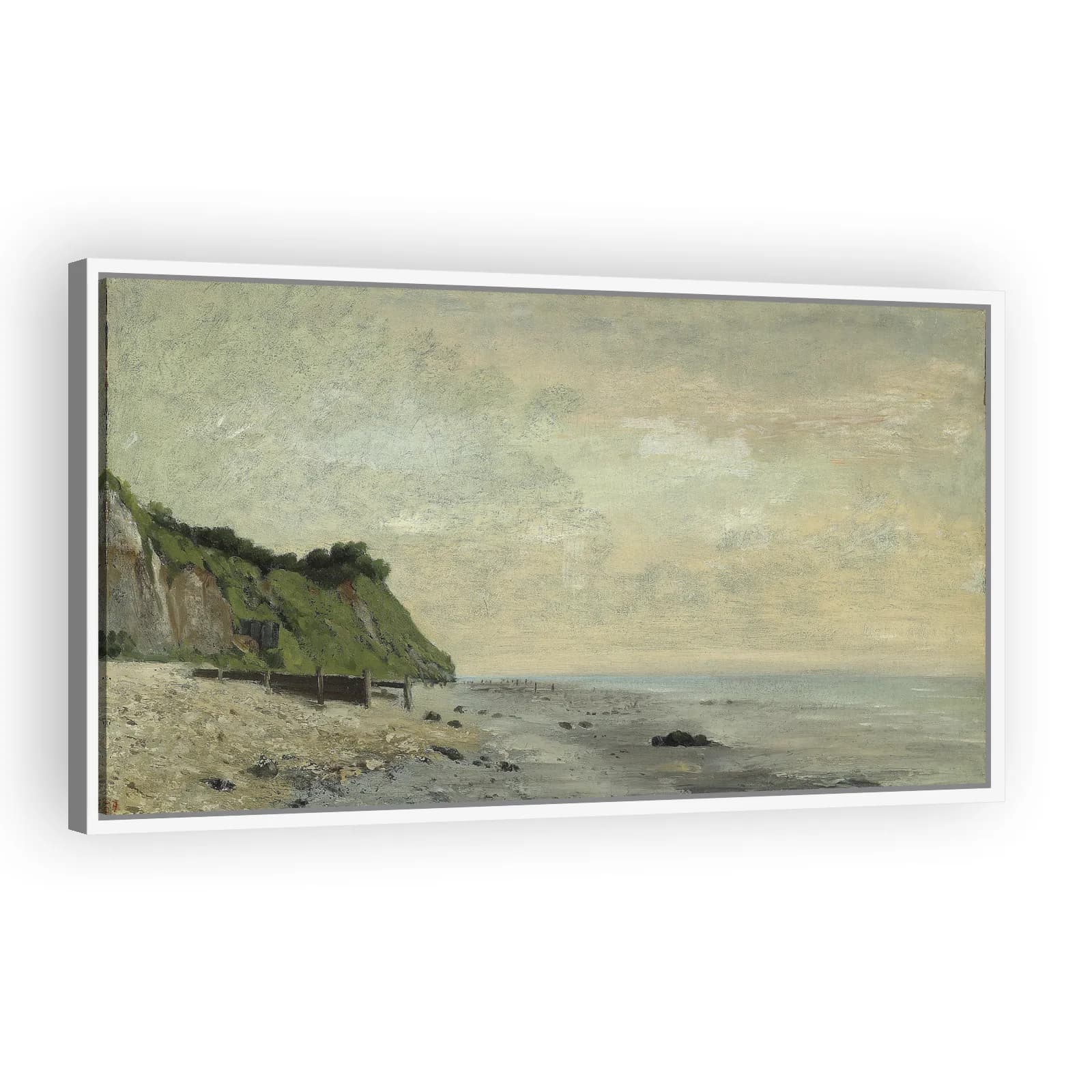 Cliffs on the Sea Coast: Small Beach, Sunrise by Gustave Courbet - view 5 thumbnail