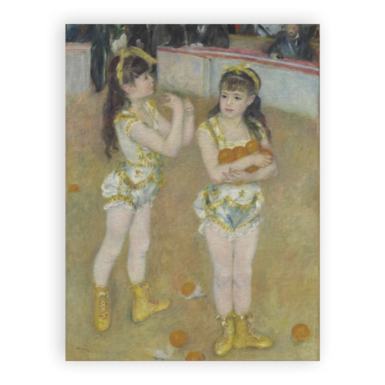 Acrobats at the Cirque Fernando (Francisca and Angelina Wartenberg) by Pierre Auguste Renoir - view 6 thumbnail