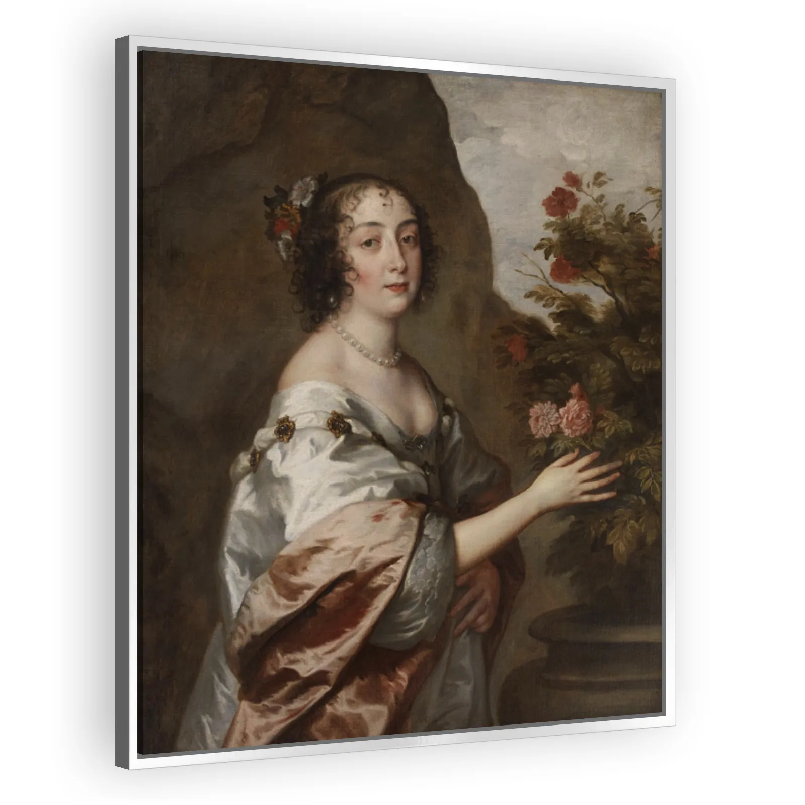 Portræt af en kvinde som Flora by Anthony Van Dyck - view 4 thumbnail