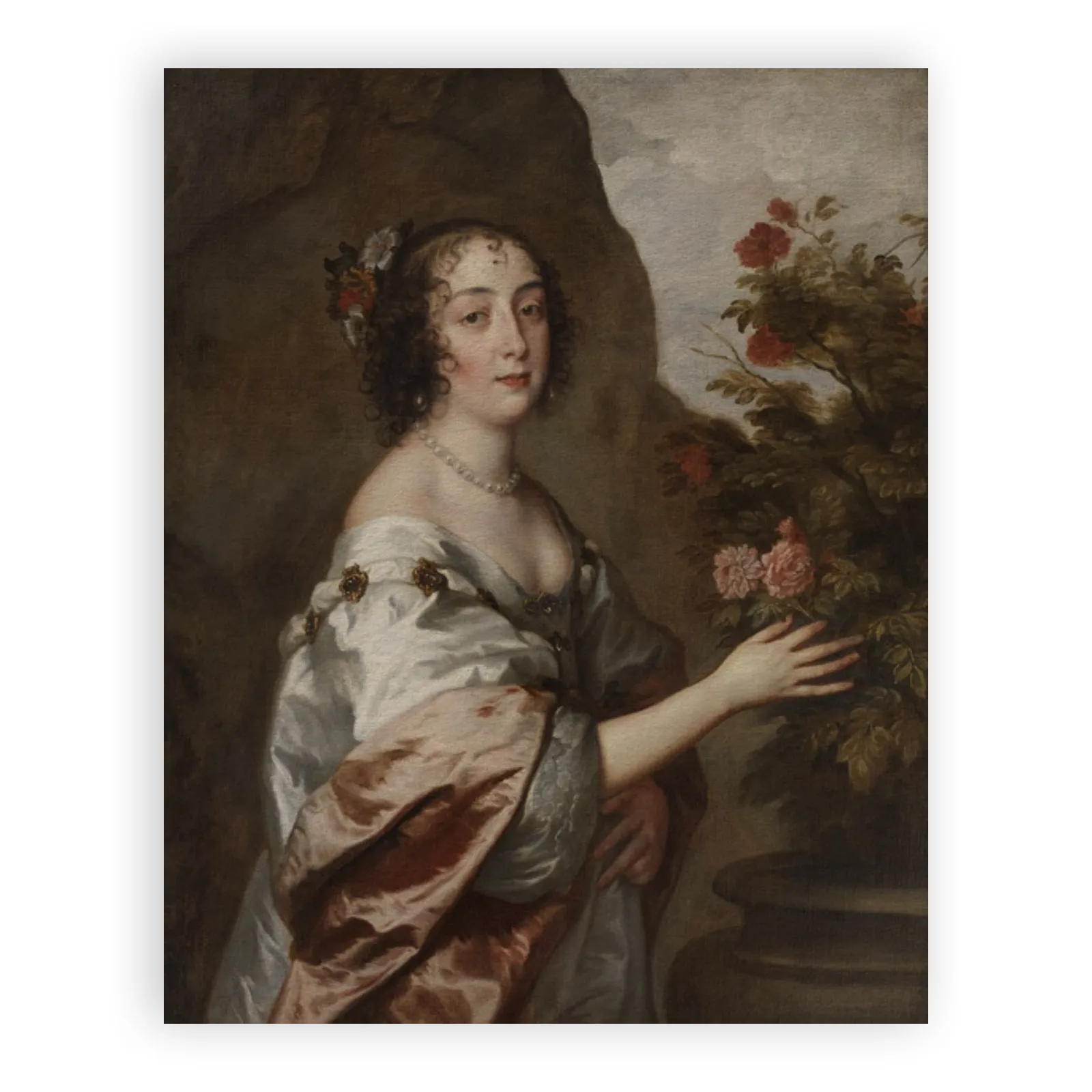 Portræt af en kvinde som Flora by Anthony Van Dyck - view 6 thumbnail