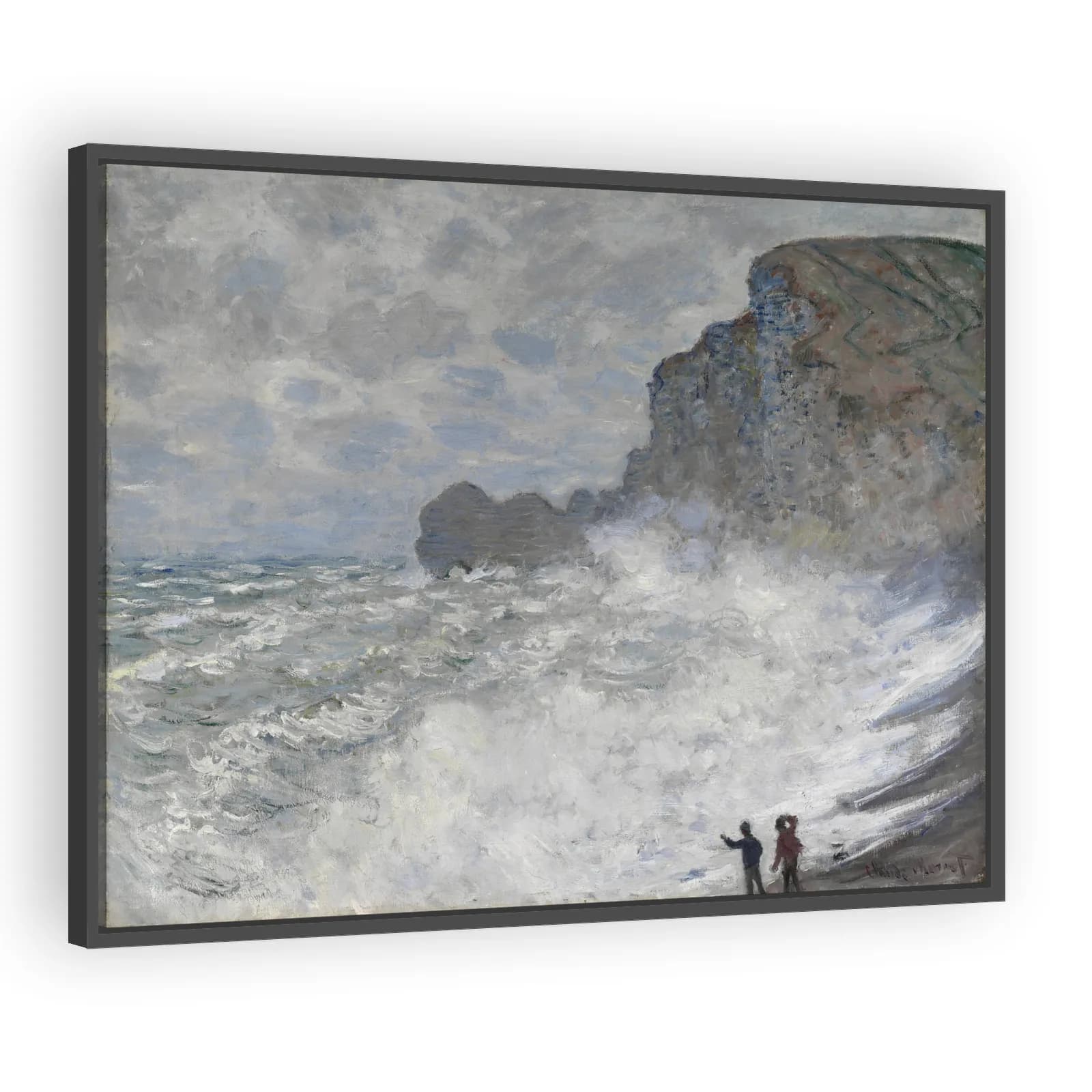 Rough Weather at Étretat by Claude Monet