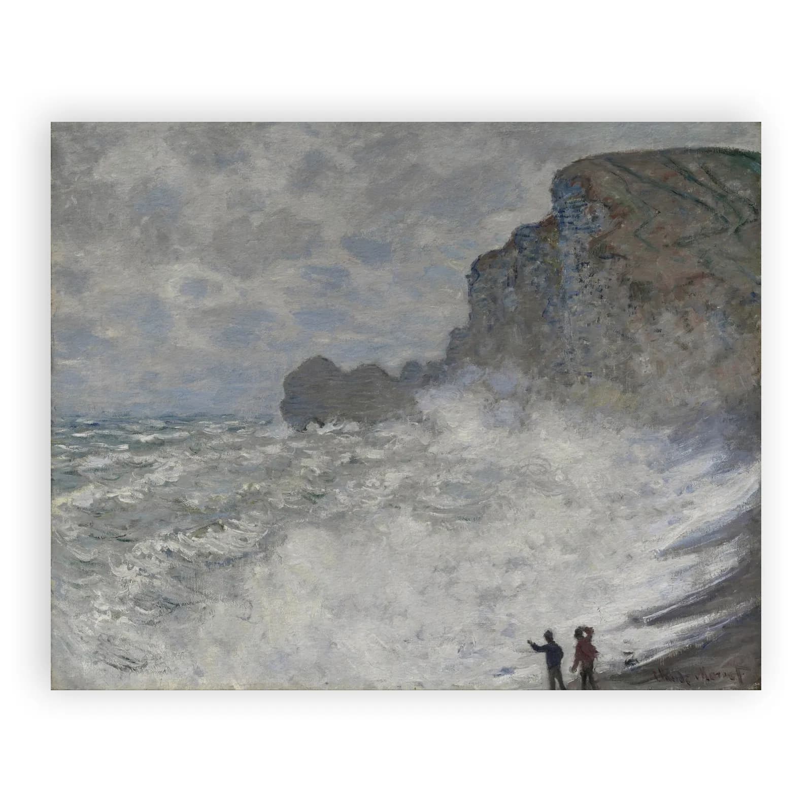 Rough Weather at Étretat by Claude Monet - view 6 thumbnail