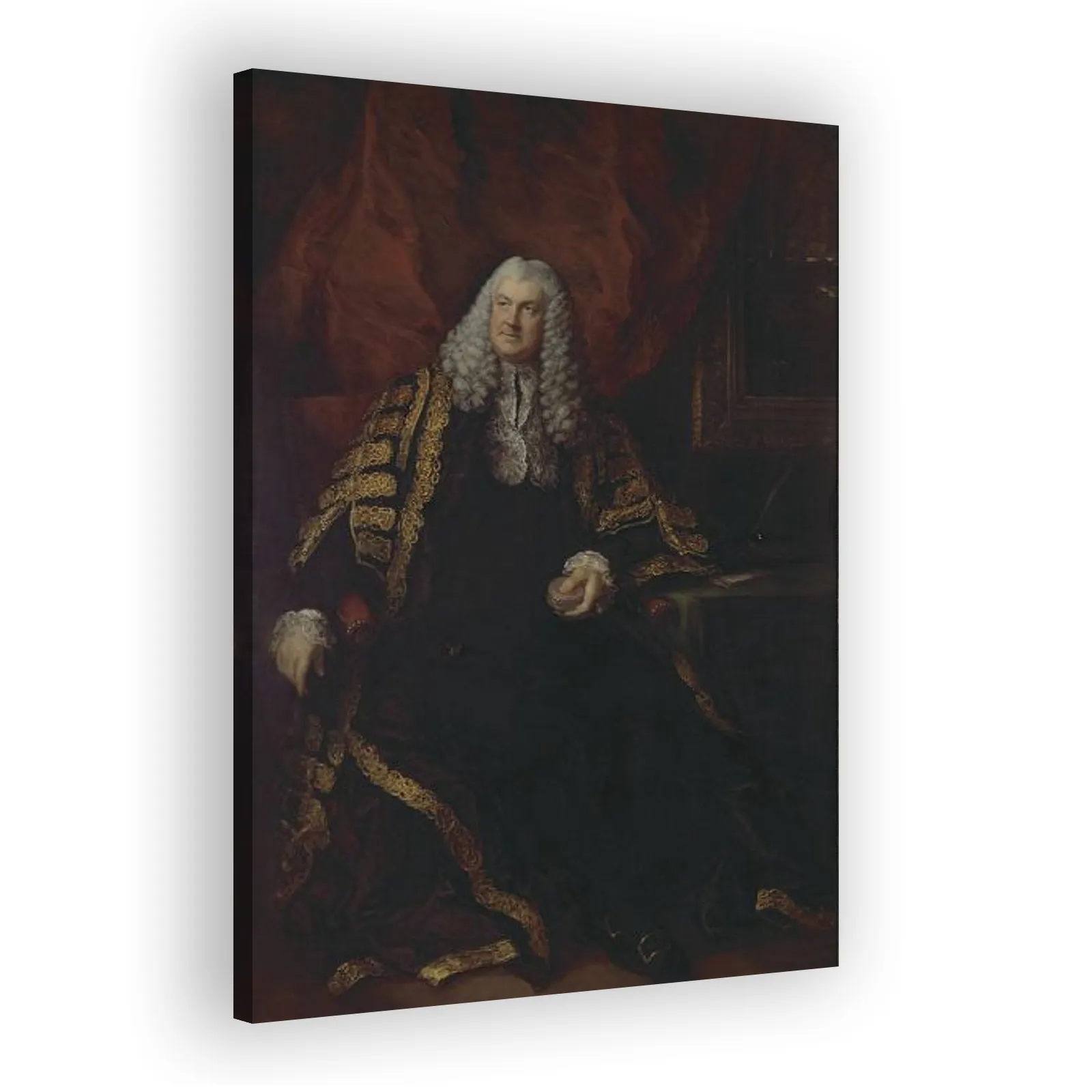 The Rt Hon. Charles Wolfran Cornewall by Thomas Gainsborough - view 2 thumbnail