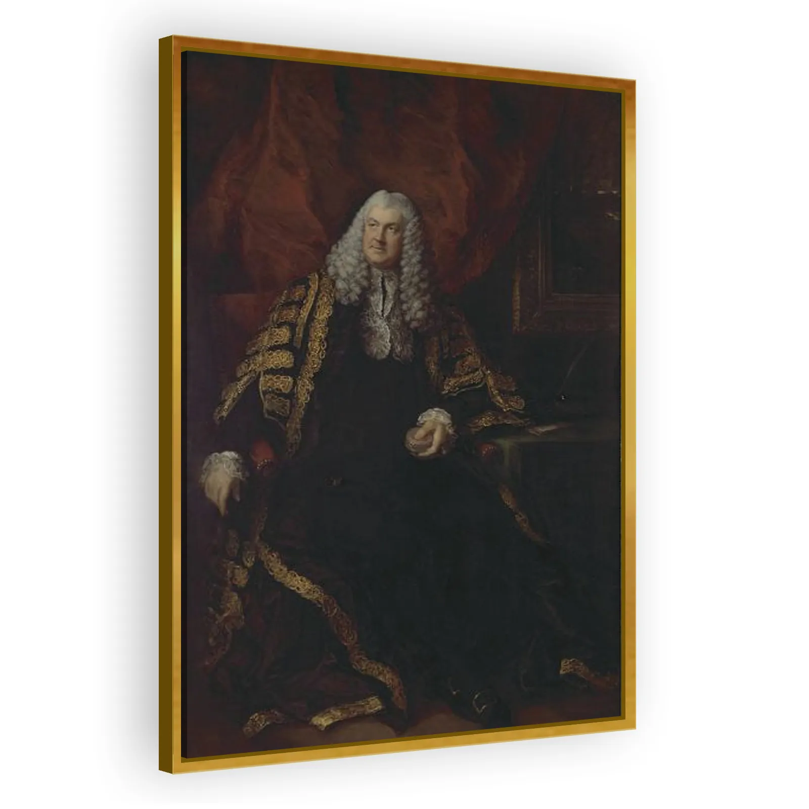 The Rt Hon. Charles Wolfran Cornewall by Thomas Gainsborough - view 3 thumbnail