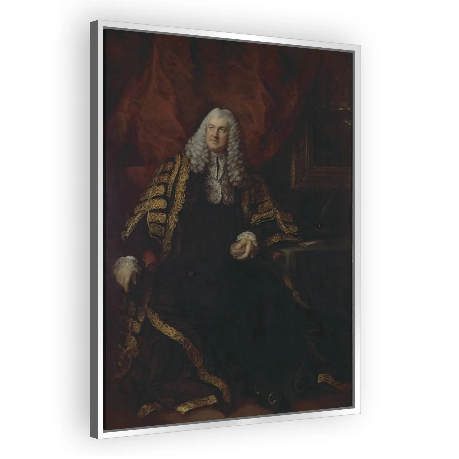 The Rt Hon. Charles Wolfran Cornewall by Thomas Gainsborough - view 4 thumbnail