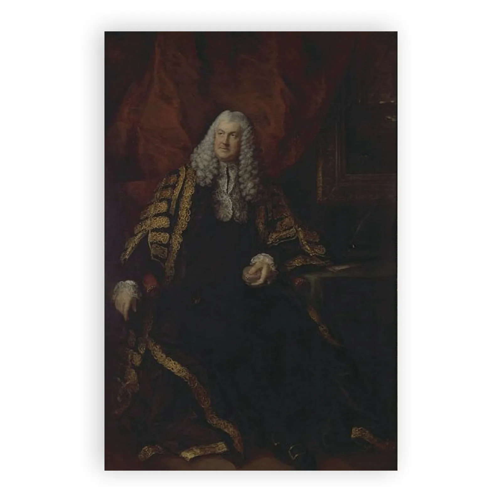 The Rt Hon. Charles Wolfran Cornewall by Thomas Gainsborough - view 6 thumbnail
