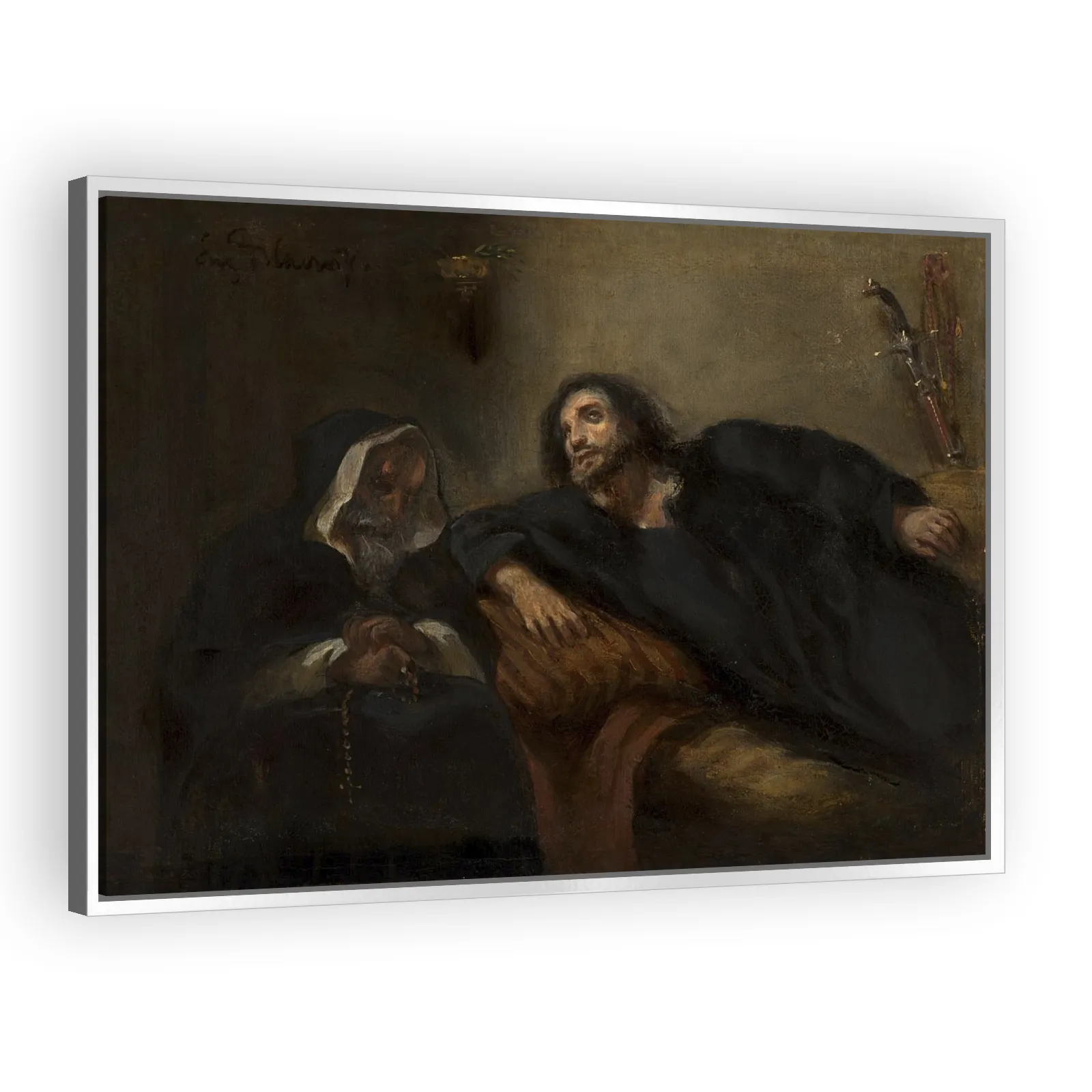 The Confession of the Giaour by Eugene Delacroix - view 4 thumbnail