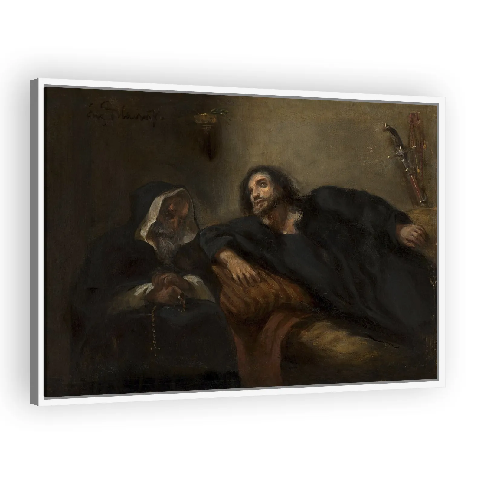 The Confession of the Giaour by Eugene Delacroix - view 5 thumbnail