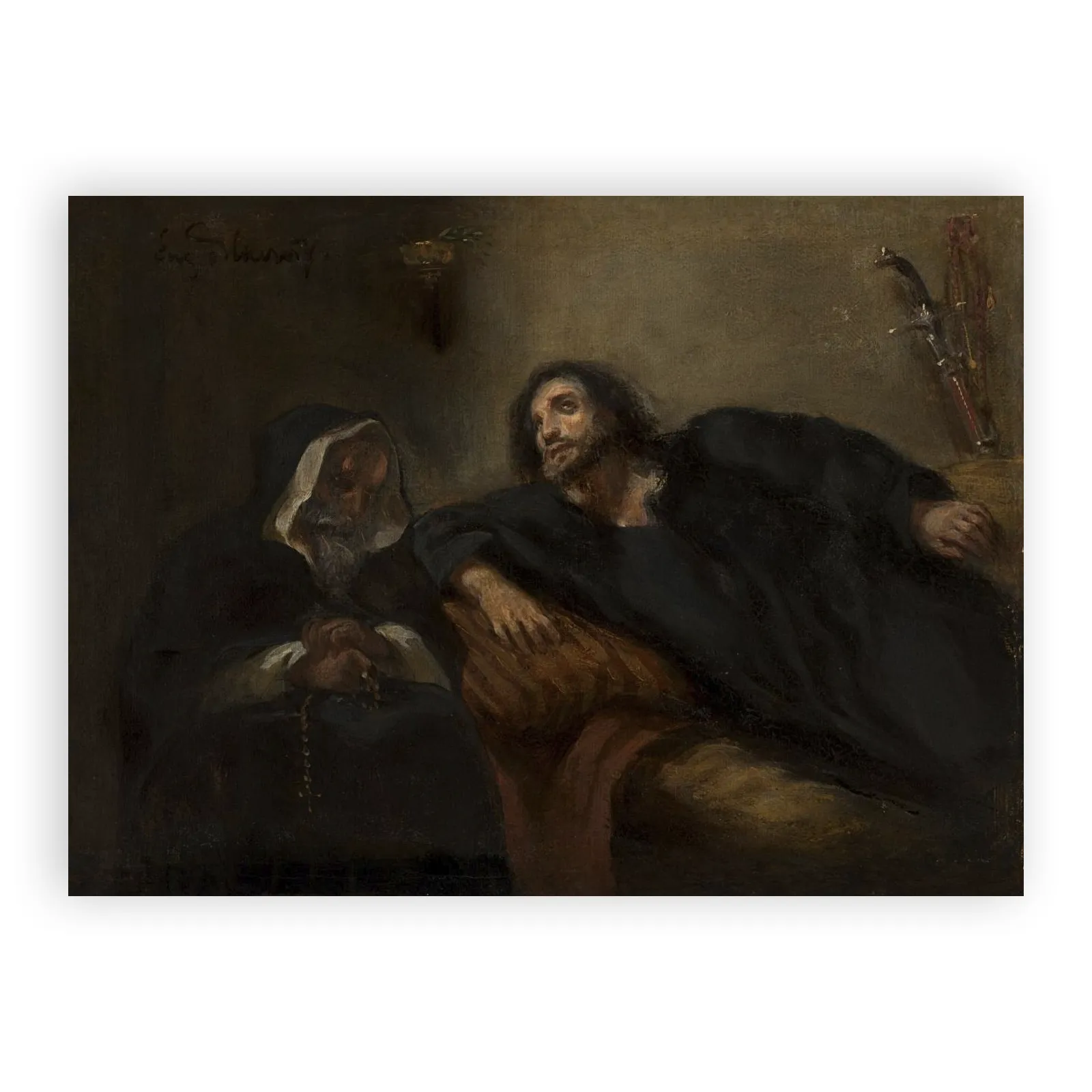 The Confession of the Giaour by Eugene Delacroix - view 6 thumbnail