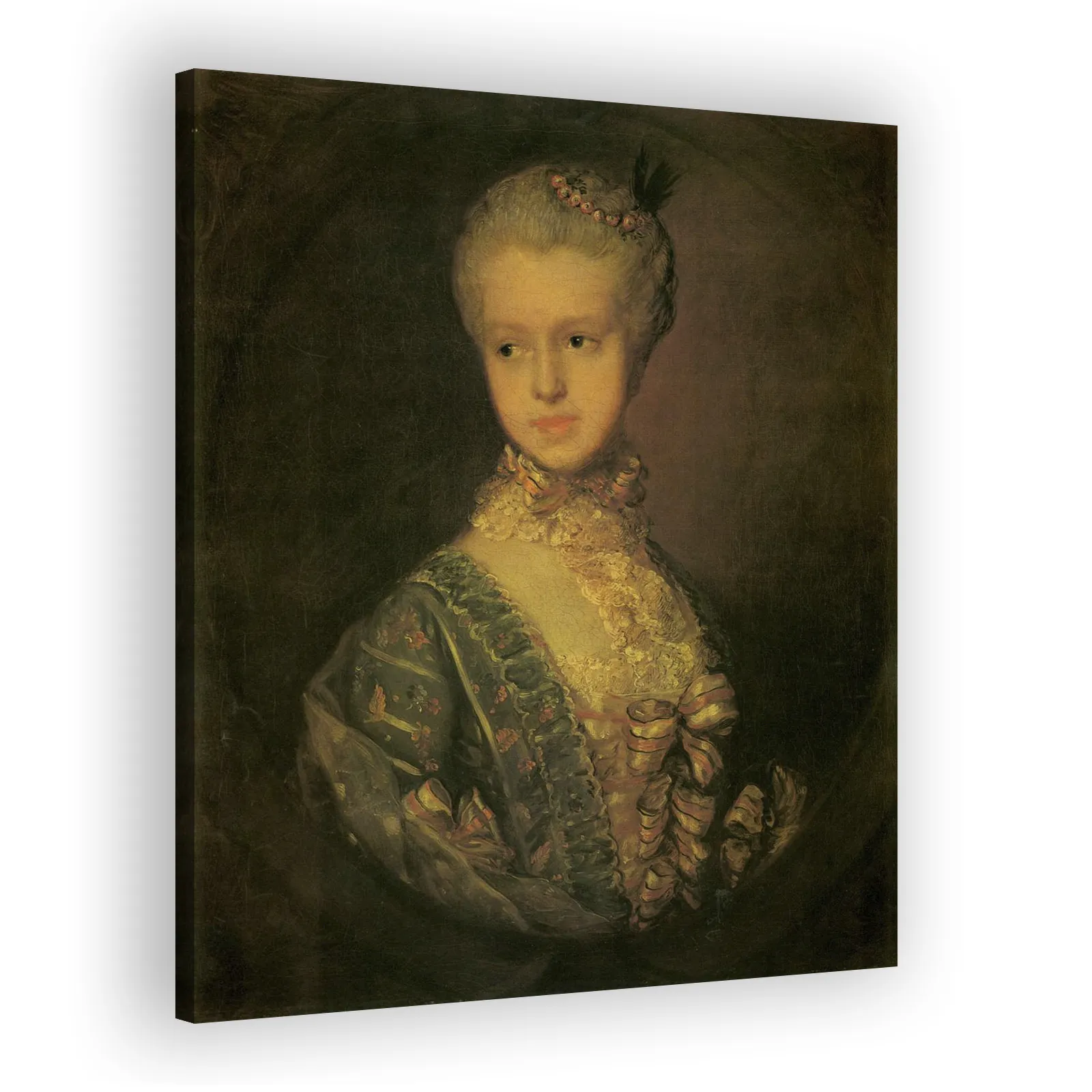 Elizabeth Wrottesley, later Duchess of Grafton by Thomas Gainsborough - view 2 thumbnail
