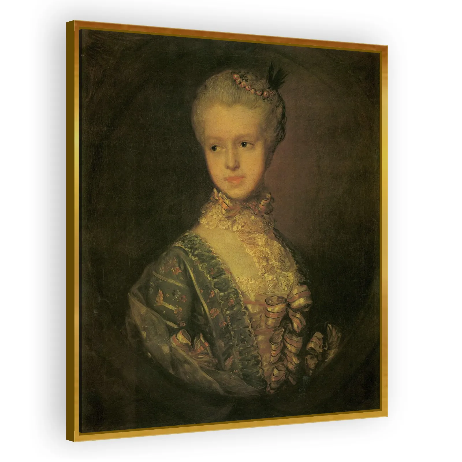 Elizabeth Wrottesley, later Duchess of Grafton by Thomas Gainsborough - view 3 thumbnail