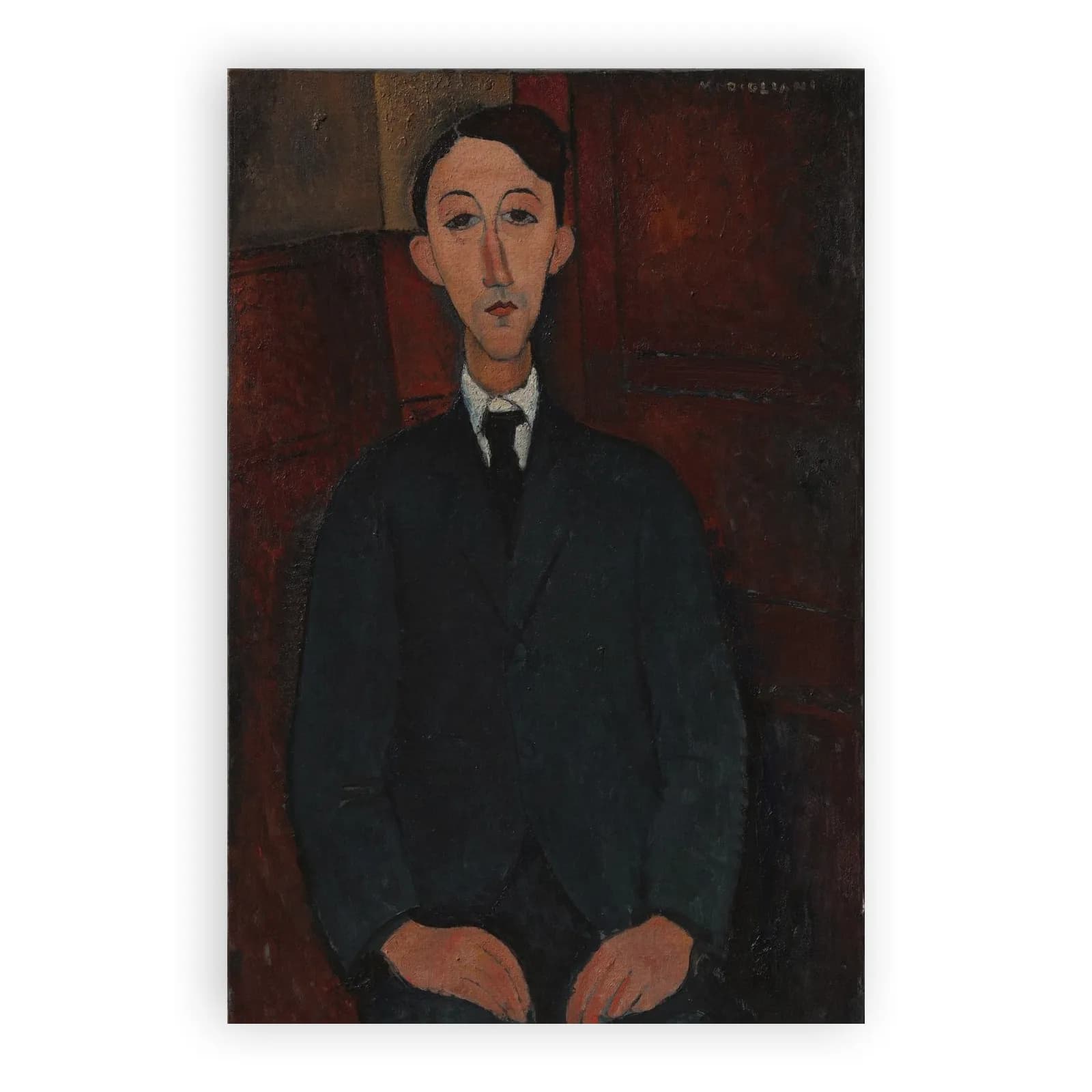 Portrait of Manuel Humbert by Amedeo Modigliani - view 6 thumbnail