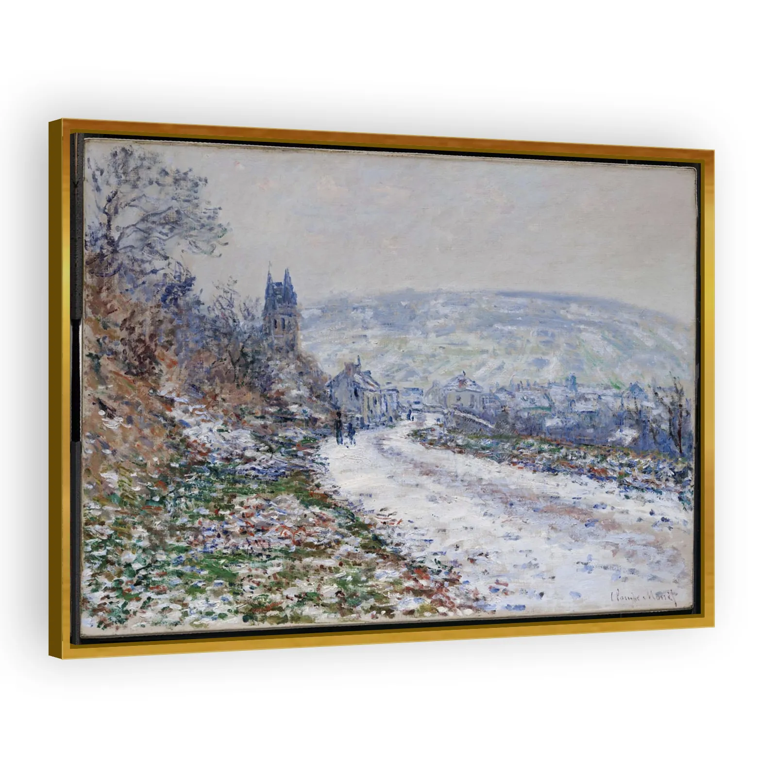 Entrance to the Village of Vétheuil in Winter by Claude Monet - view 3 thumbnail