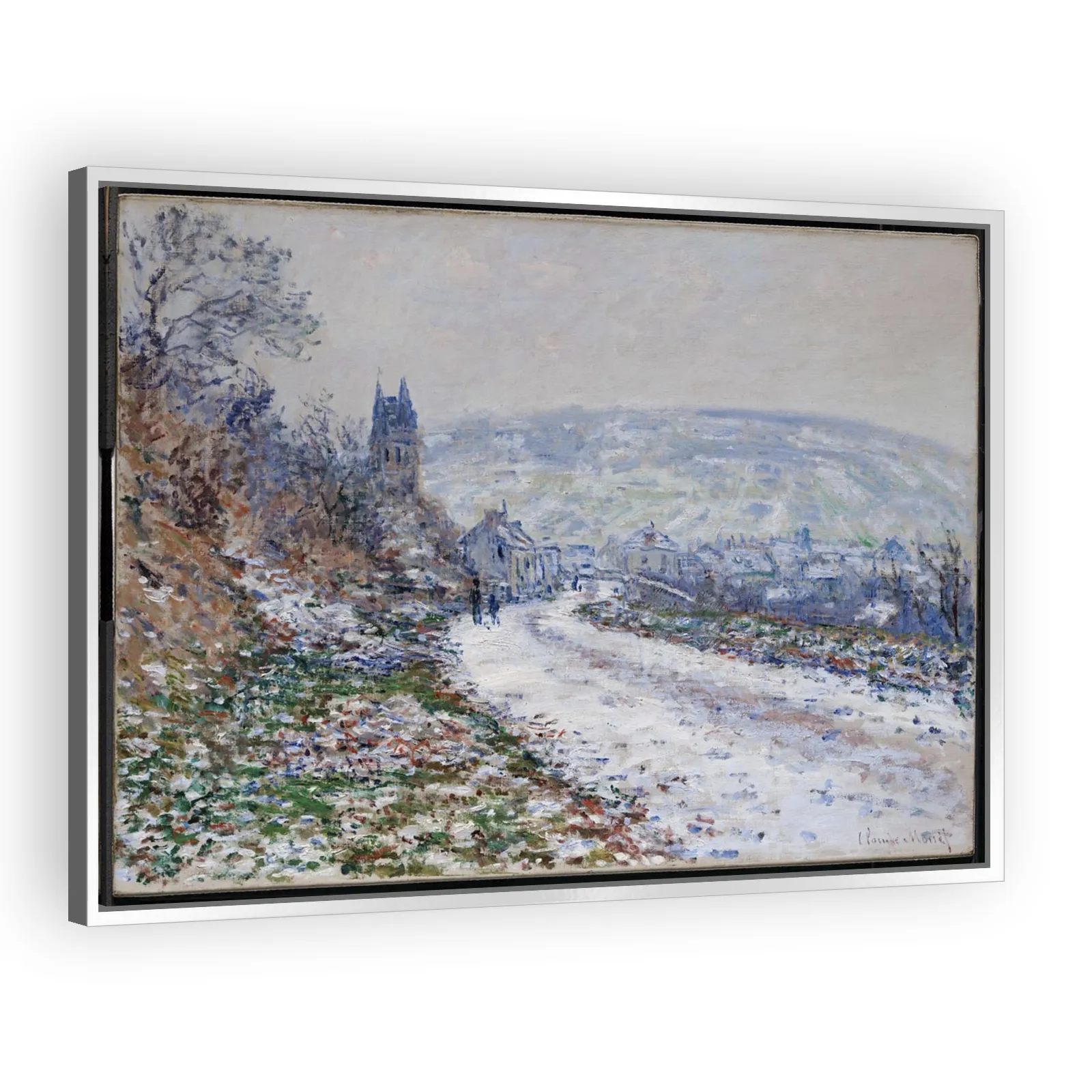Entrance to the Village of Vétheuil in Winter by Claude Monet - view 4 thumbnail