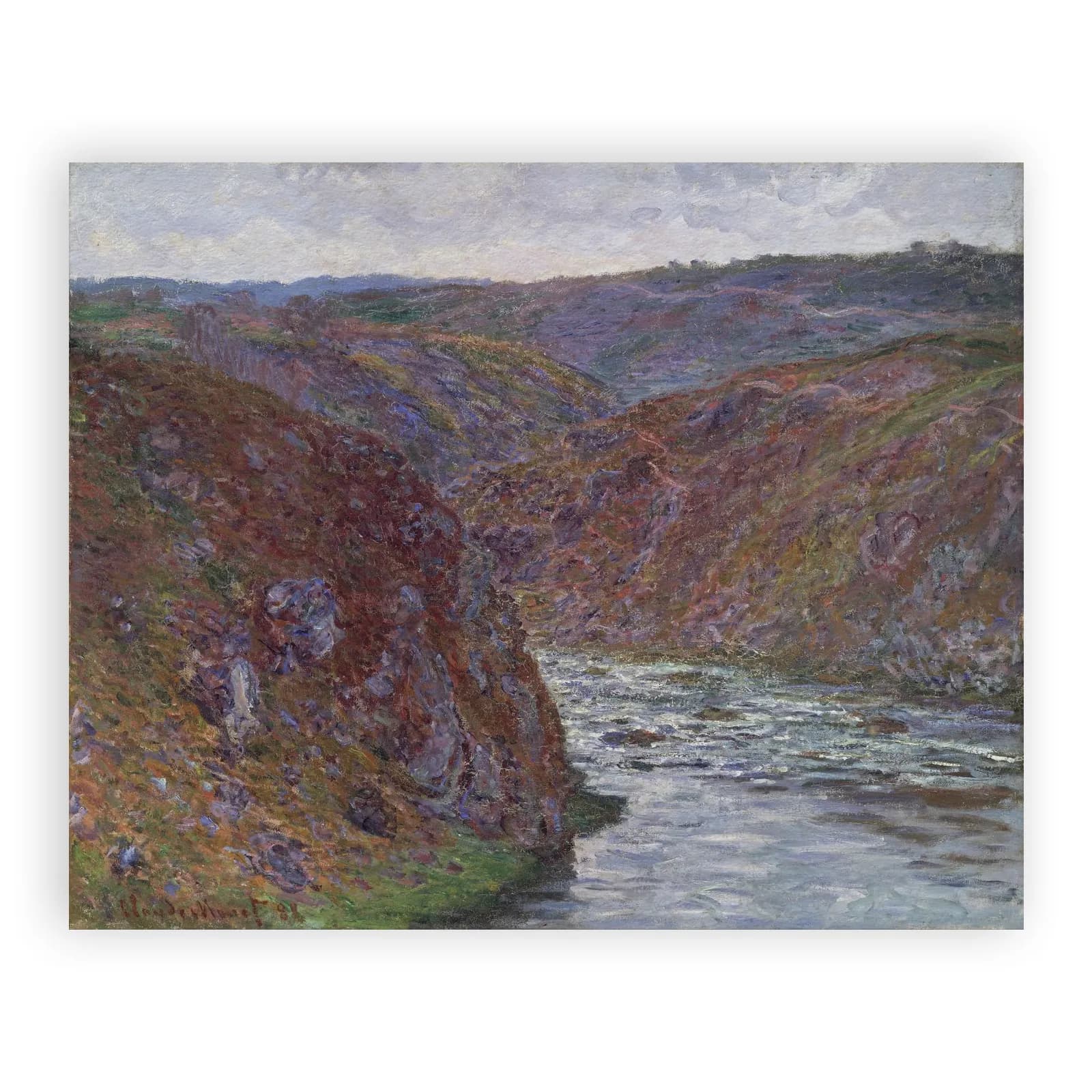 Valley of the Creuse (Gray Day) by Claude Monet - view 6 thumbnail
