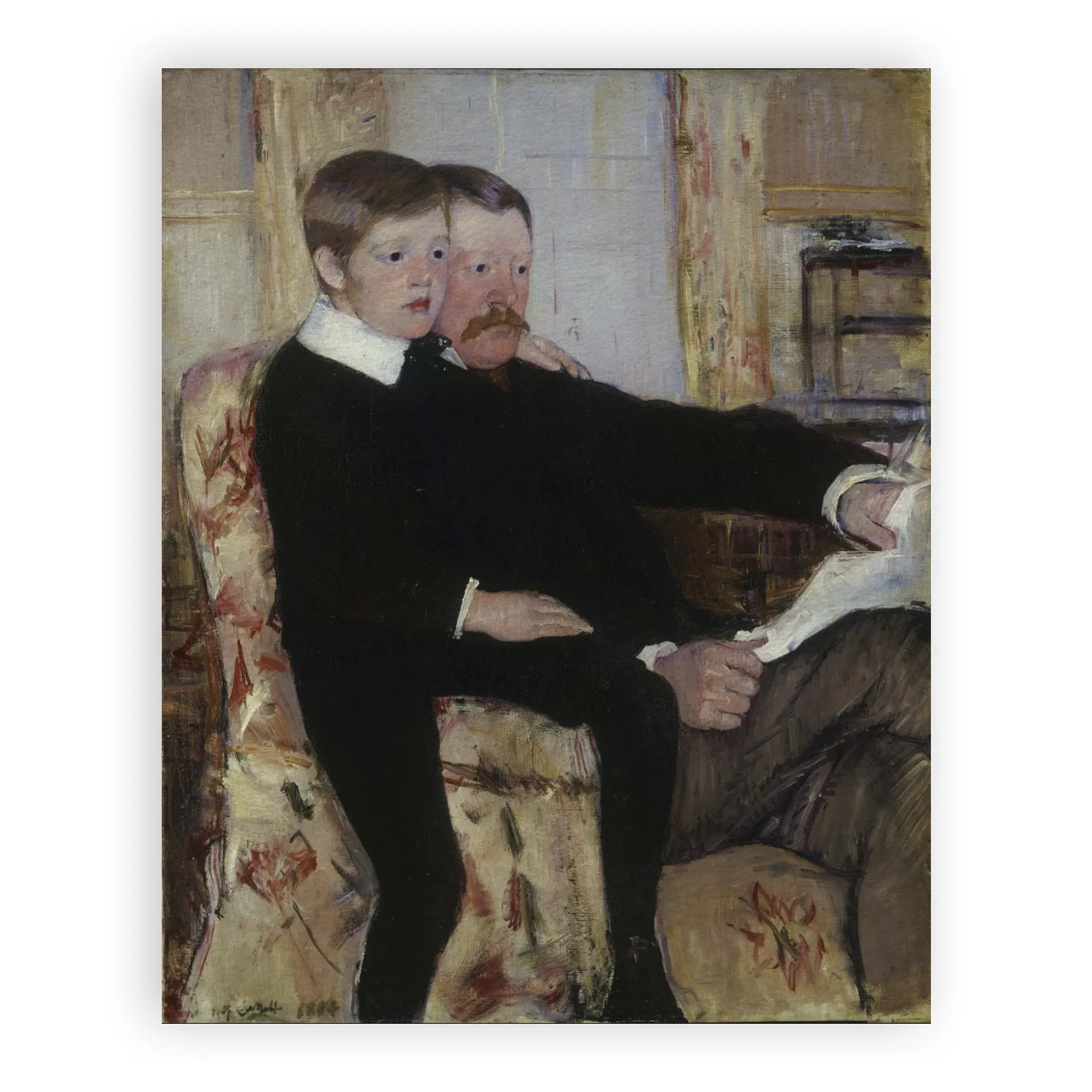 Alexander J. Cassatt and His Son Robert Kelso Cassatt by Mary Cassatt - view 6 thumbnail