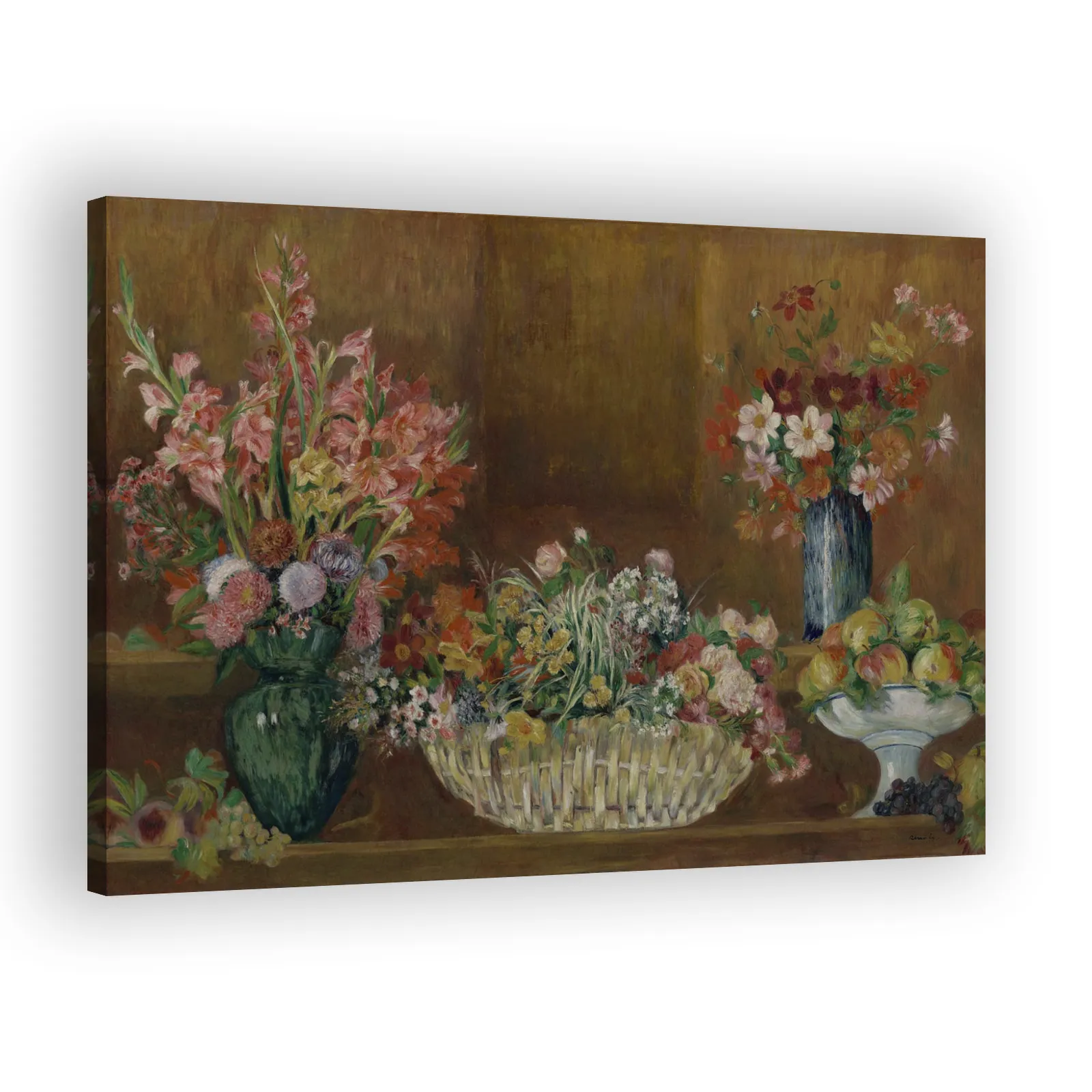 Still Life with Flowers and Fruit by Pierre Auguste Renoir - view 2 thumbnail