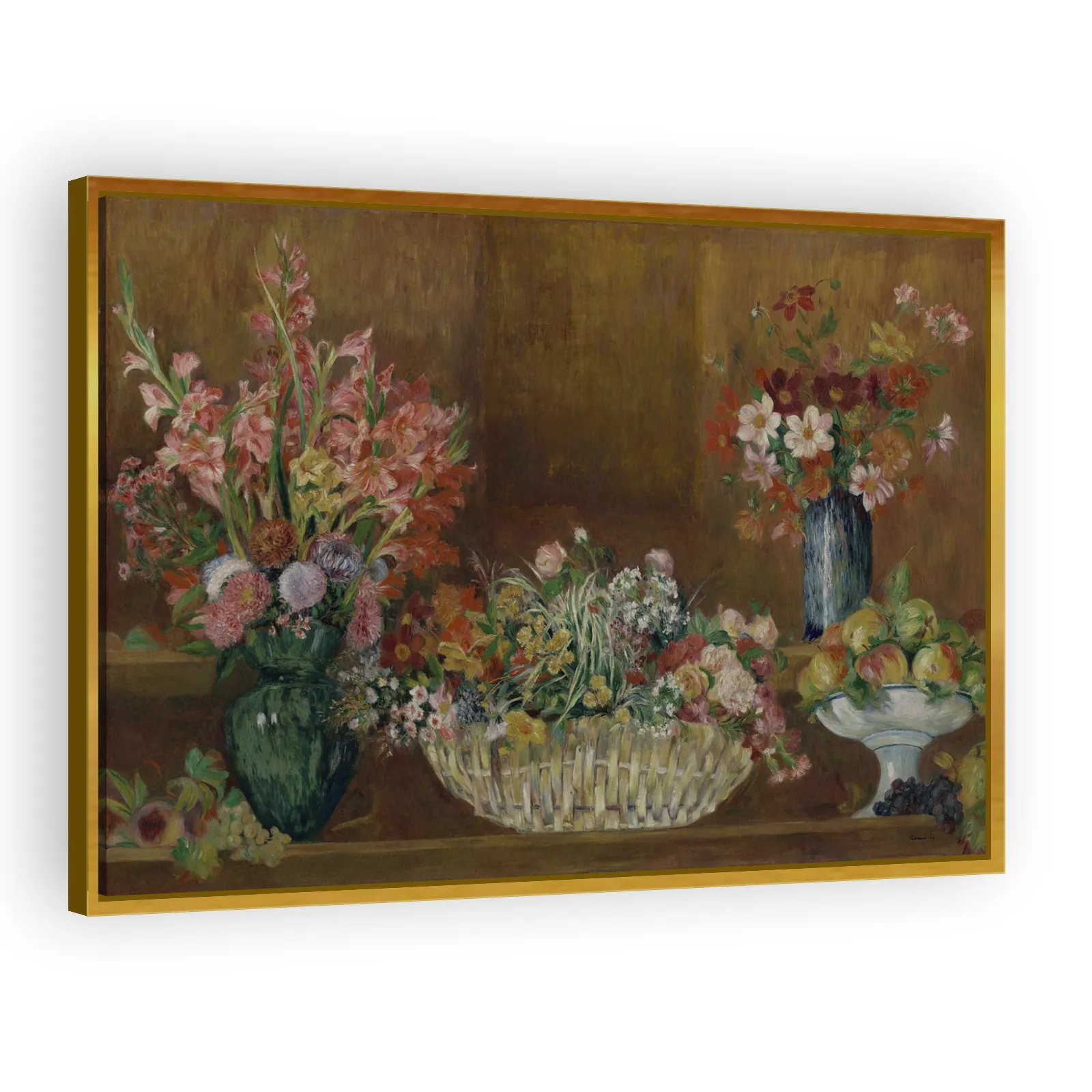 Still Life with Flowers and Fruit by Pierre Auguste Renoir - view 3 thumbnail
