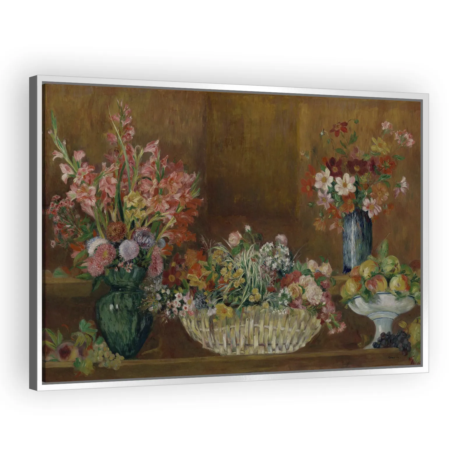 Still Life with Flowers and Fruit by Pierre Auguste Renoir - view 4 thumbnail