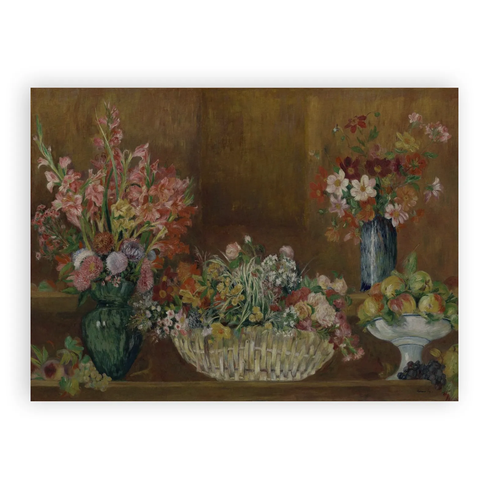 Still Life with Flowers and Fruit by Pierre Auguste Renoir - view 6 thumbnail