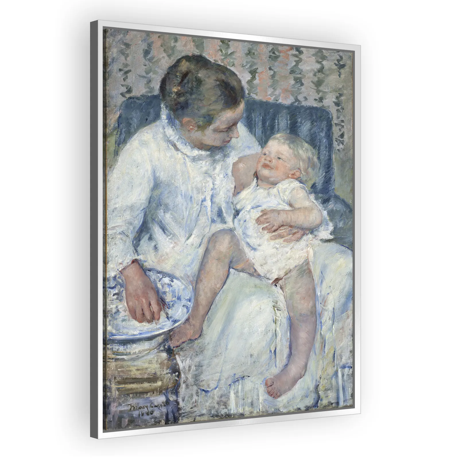 Mother About to Wash Her Sleepy Child by Mary Cassatt - view 4 thumbnail