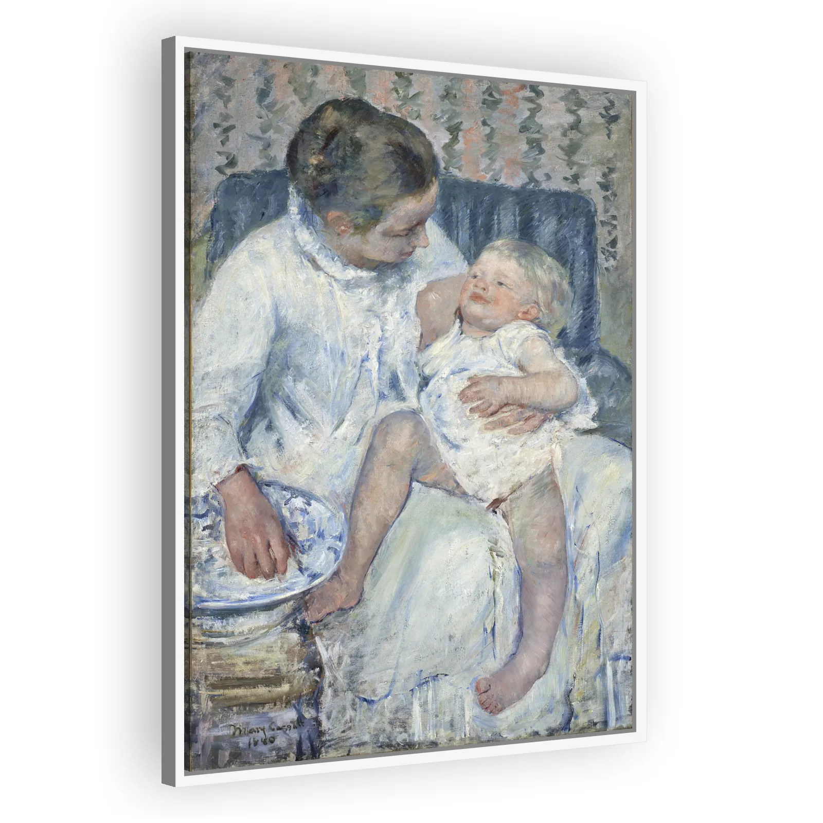 Mother About to Wash Her Sleepy Child by Mary Cassatt - view 5 thumbnail
