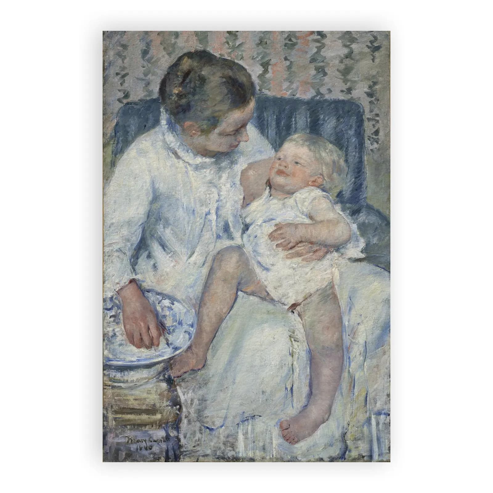 Mother About to Wash Her Sleepy Child by Mary Cassatt - view 6 thumbnail