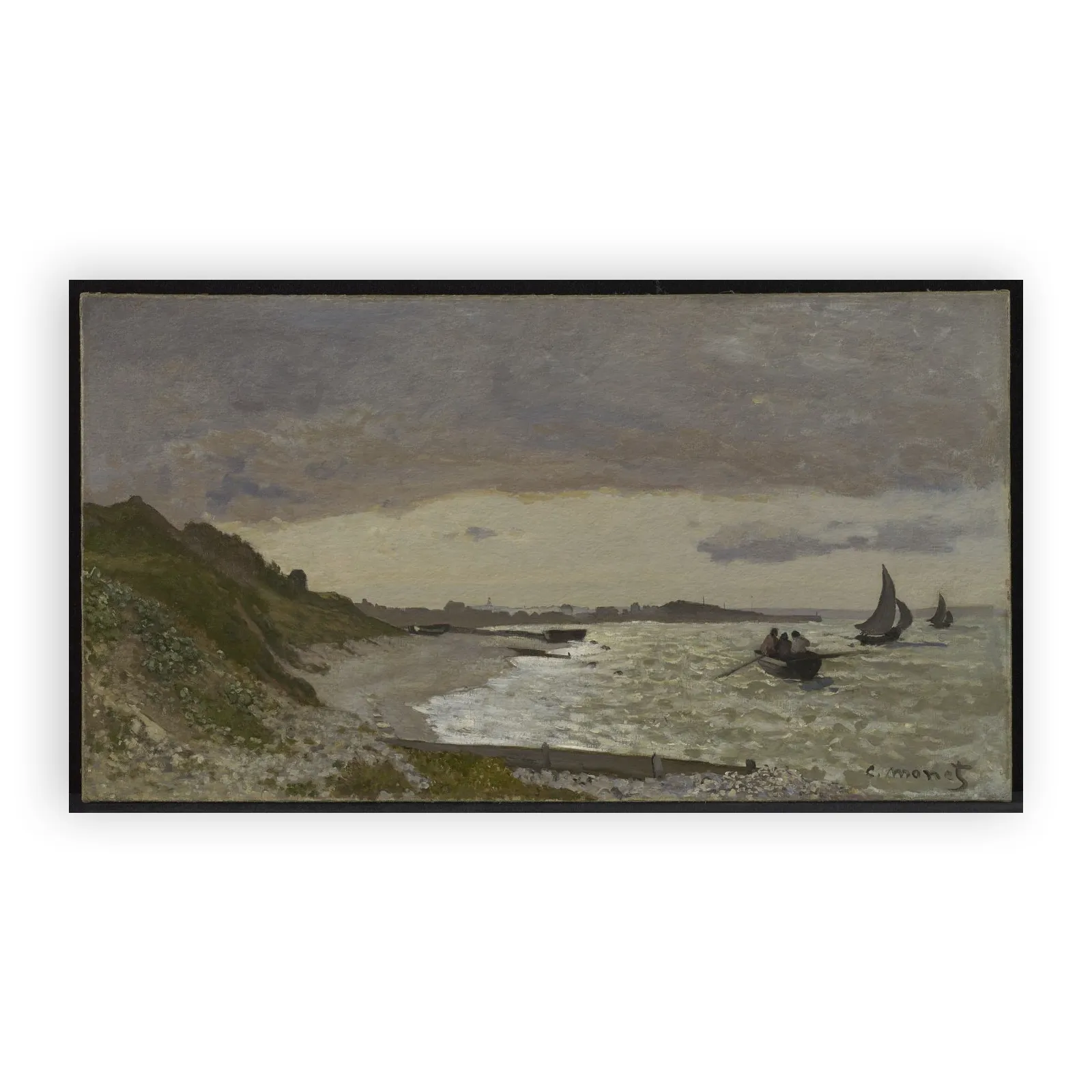 The Seashore at Sainte-Adresse by Claude Monet - view 6 thumbnail