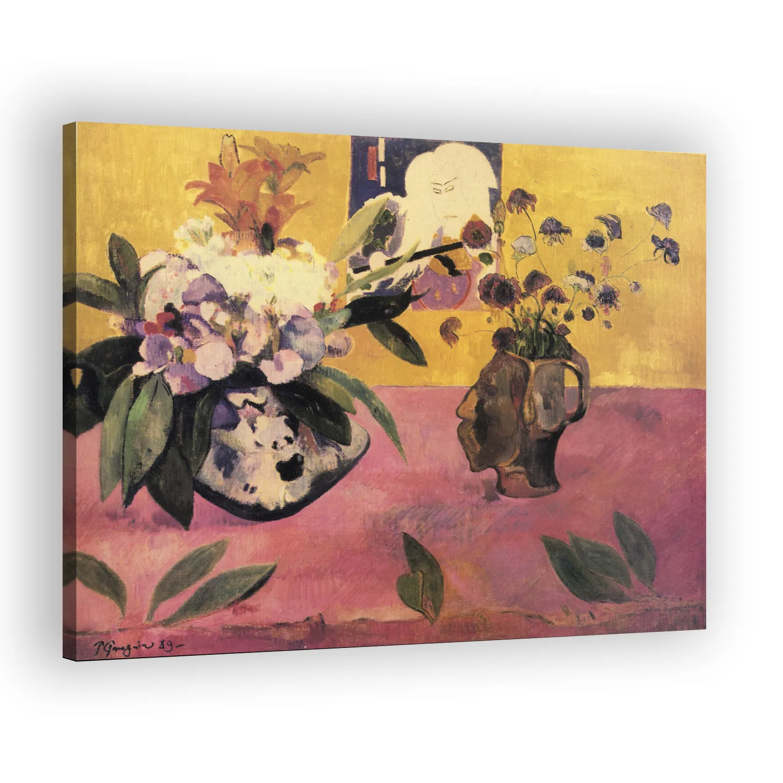 Still Life with Head-Shaped Vase and Japanese Woodcut by Paul Gauguin - view 2 thumbnail