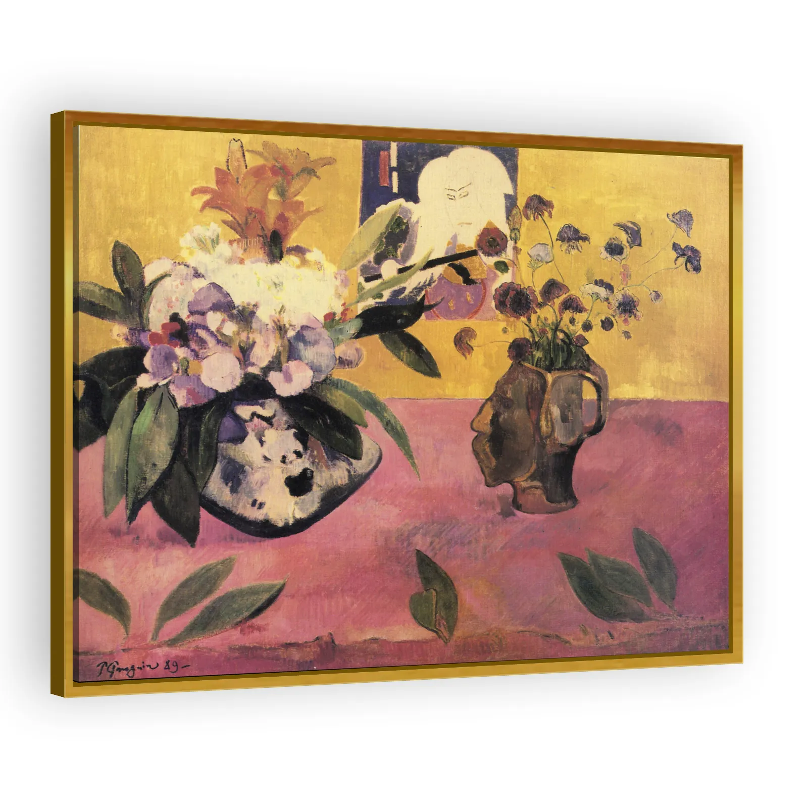 Still Life with Head-Shaped Vase and Japanese Woodcut by Paul Gauguin - view 3 thumbnail