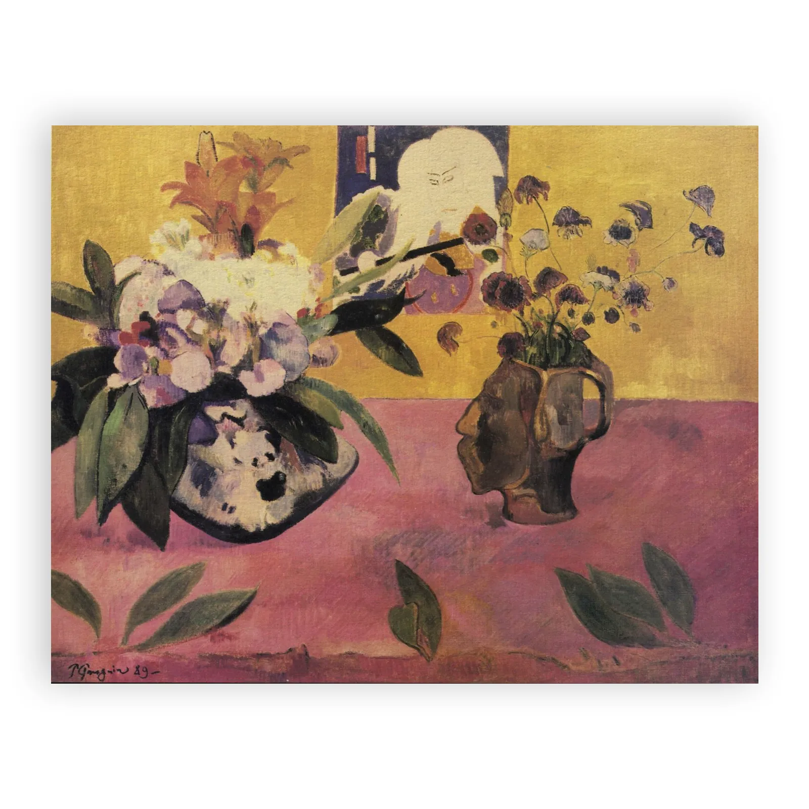 Still Life with Head-Shaped Vase and Japanese Woodcut by Paul Gauguin - view 6 thumbnail