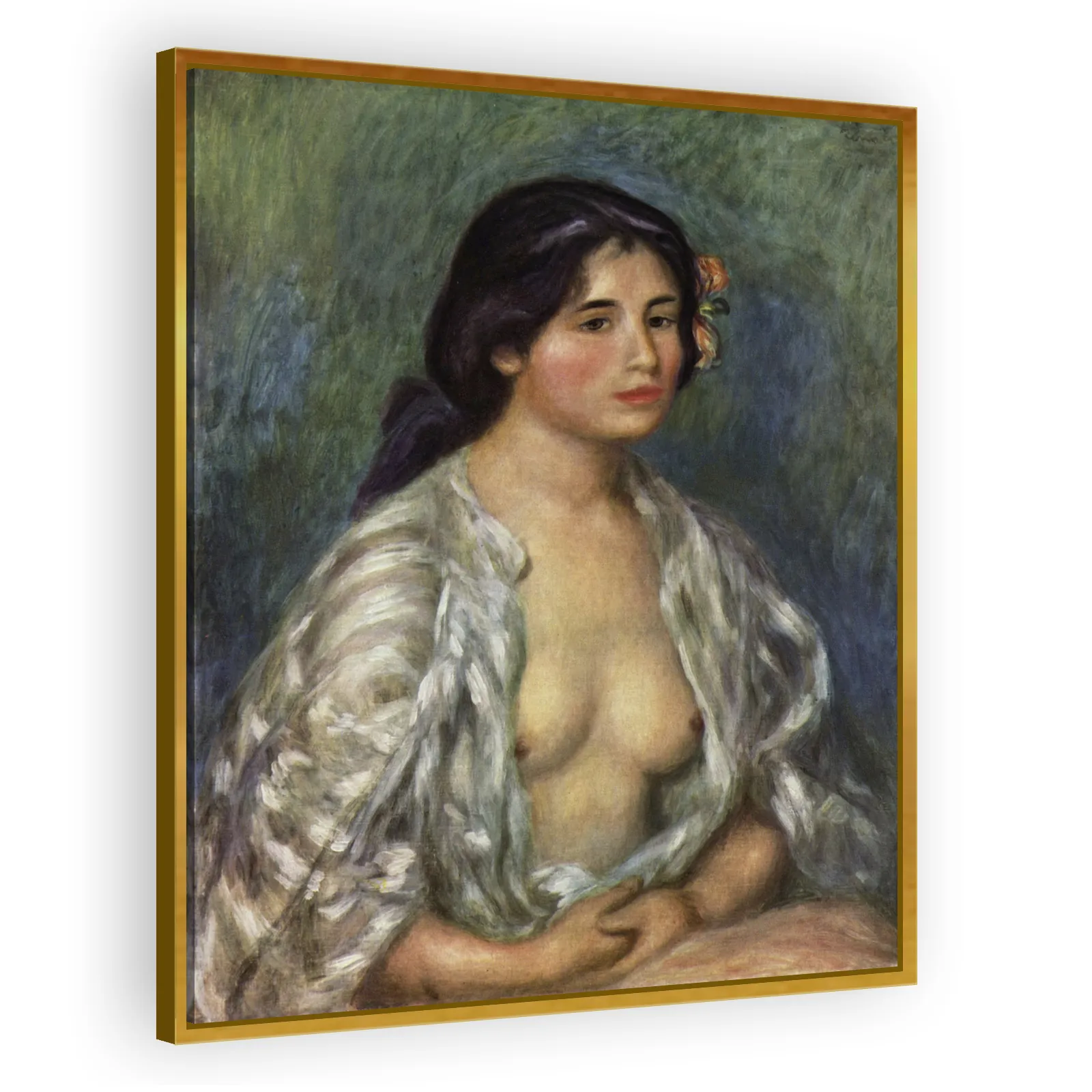 Gabrielle with Open Blouse by Pierre Auguste Renoir - view 3 thumbnail