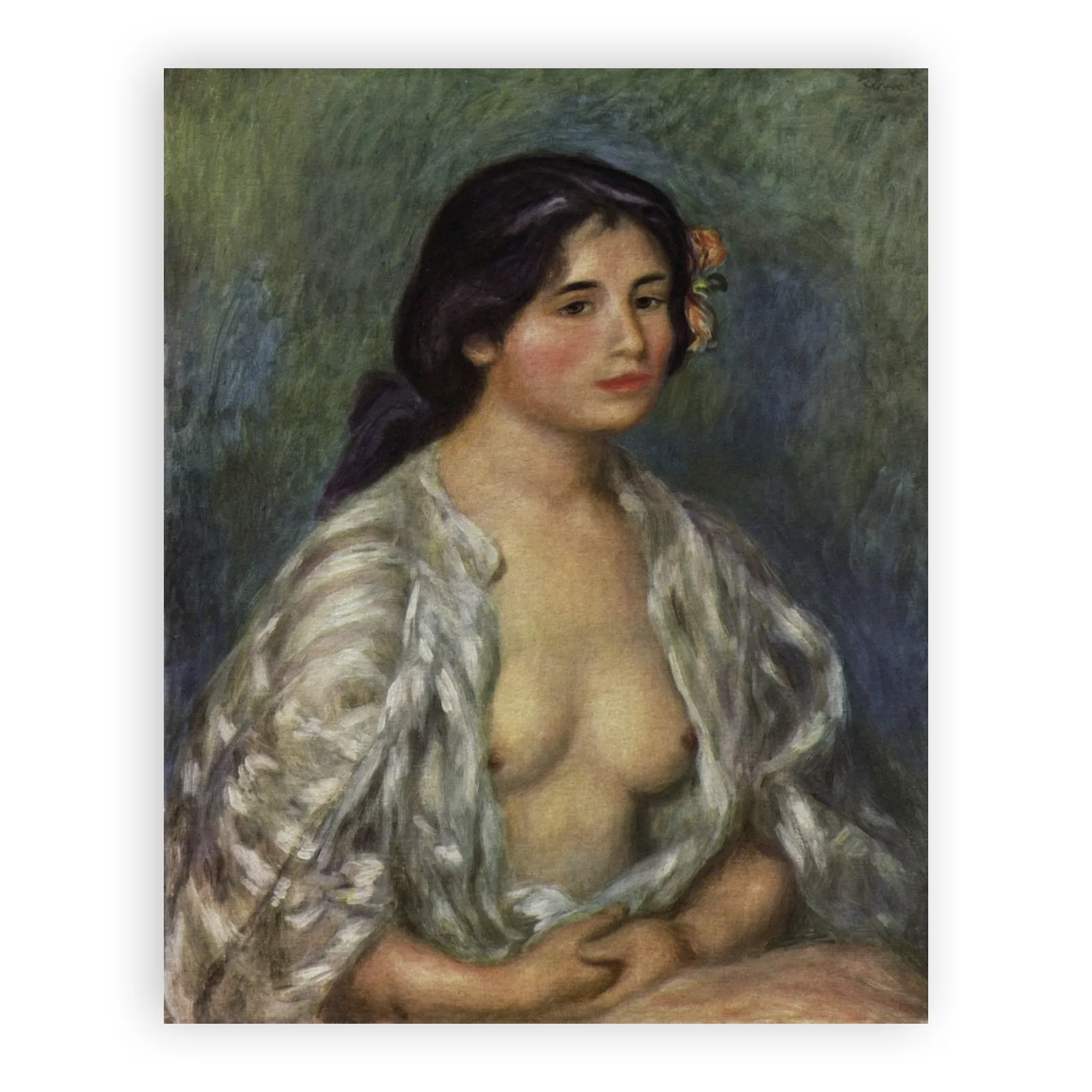 Gabrielle with Open Blouse by Pierre Auguste Renoir - view 6 thumbnail