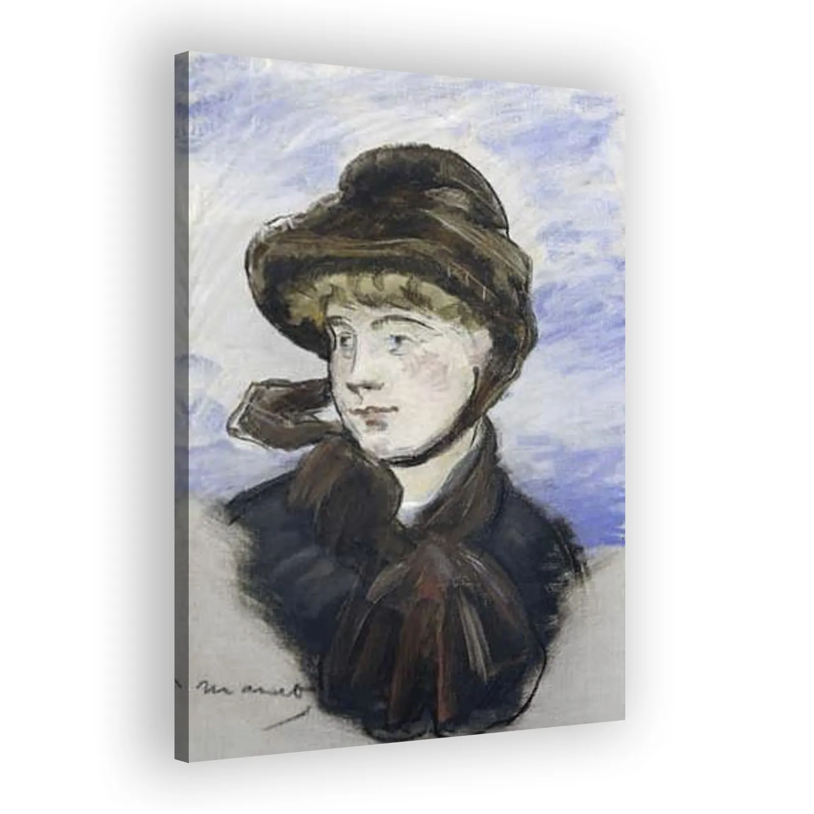 Girl in Brown Hat by Edouard Manet - view 2 thumbnail