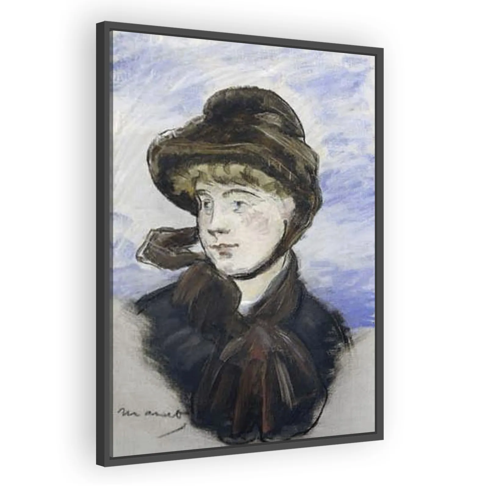 Girl in Brown Hat by Edouard Manet