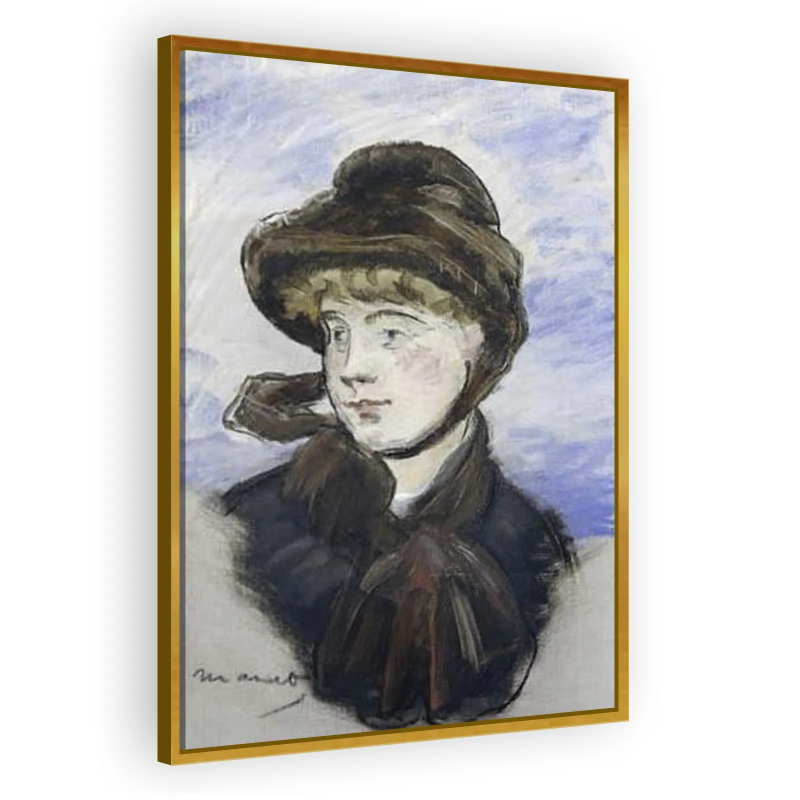 Girl in Brown Hat by Edouard Manet - view 3 thumbnail