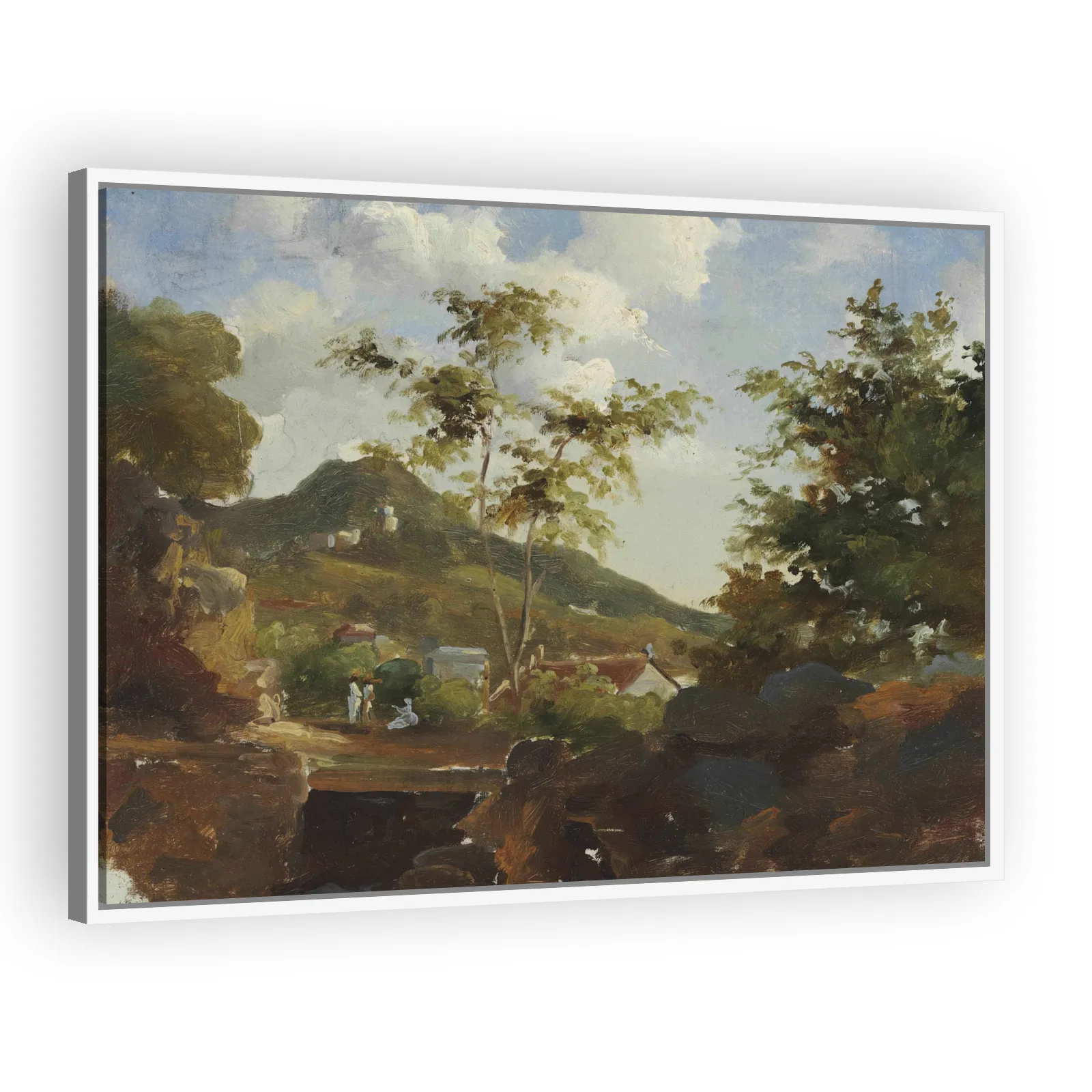 Village at the Foot of a Hill by Camille Pissarro - view 5 thumbnail