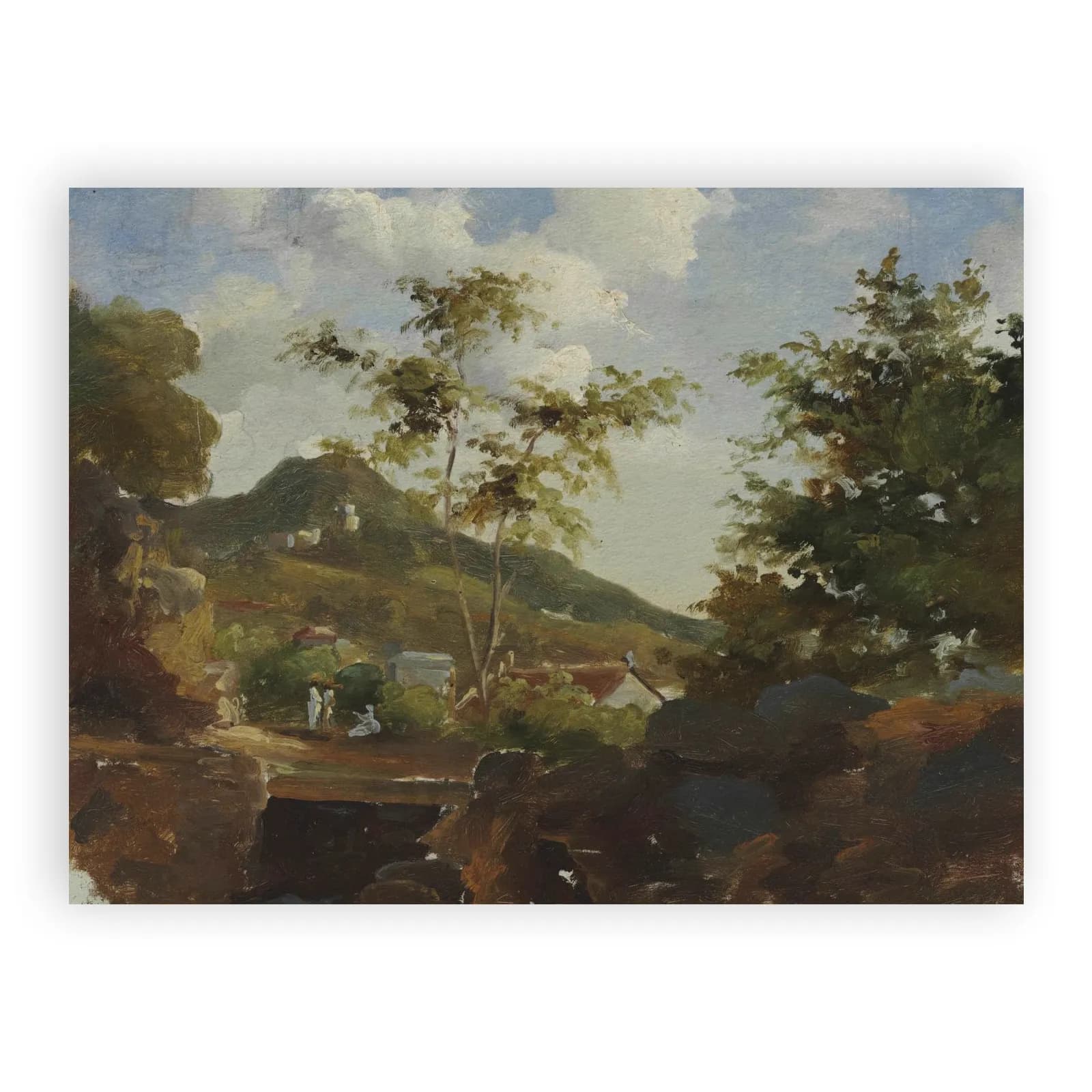 Village at the Foot of a Hill by Camille Pissarro - view 6 thumbnail