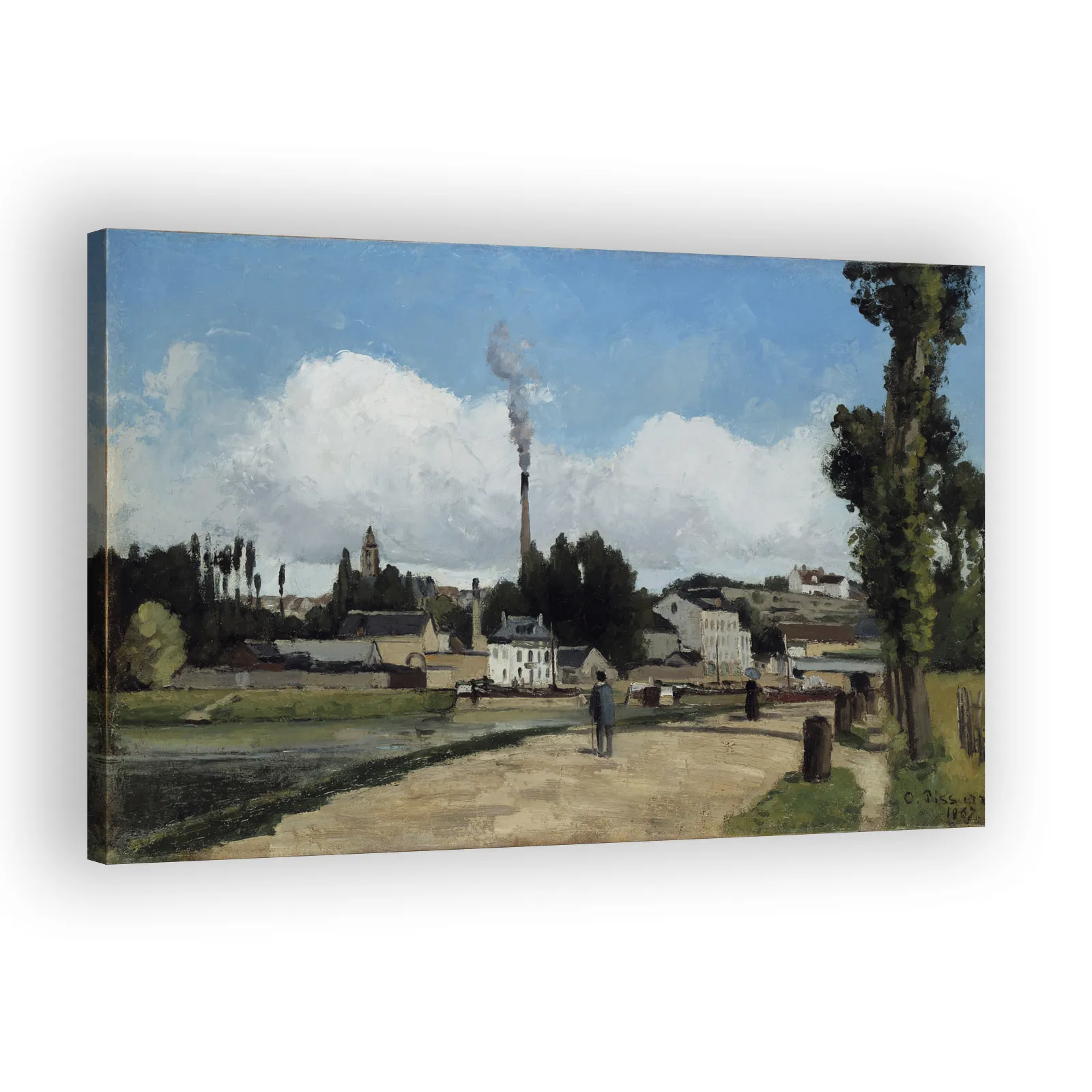 Bords de l'Oise à Pontoise by Camille Pissarro - view 2 thumbnail