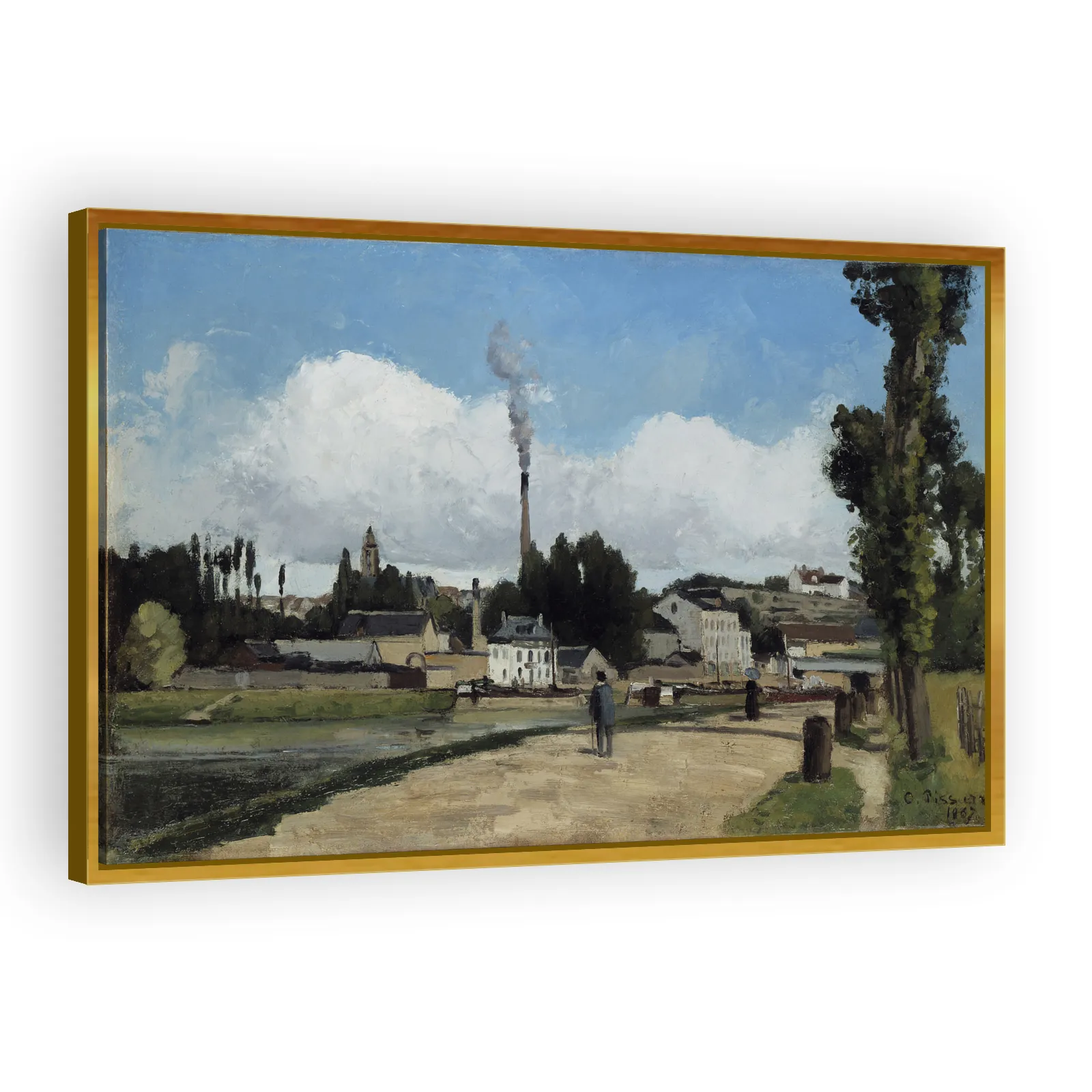 Bords de l'Oise à Pontoise by Camille Pissarro - view 3 thumbnail