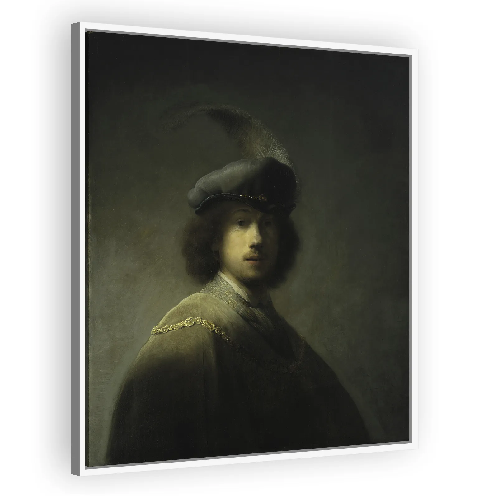 Self-portrait with Feathered Beret by Rembrandt Van Rijn - view 5 thumbnail