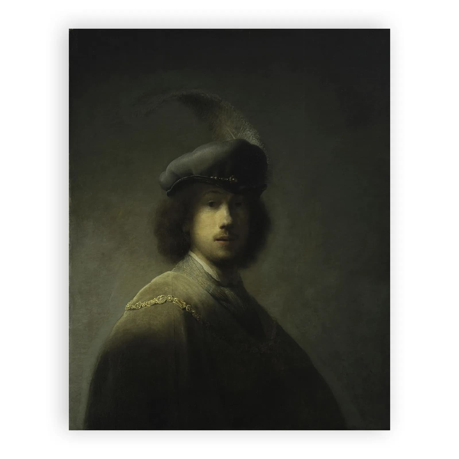 Self-portrait with Feathered Beret by Rembrandt Van Rijn - view 6 thumbnail