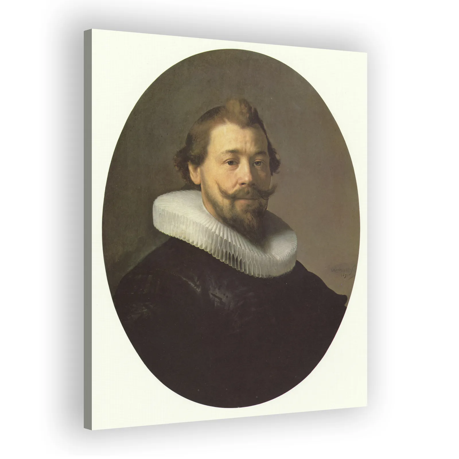 Portrait of a Man with Millstone Collar by Rembrandt Van Rijn - view 2 thumbnail