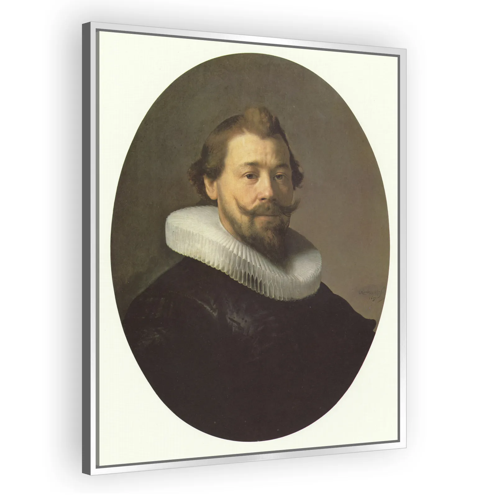 Portrait of a Man with Millstone Collar by Rembrandt Van Rijn - view 4 thumbnail