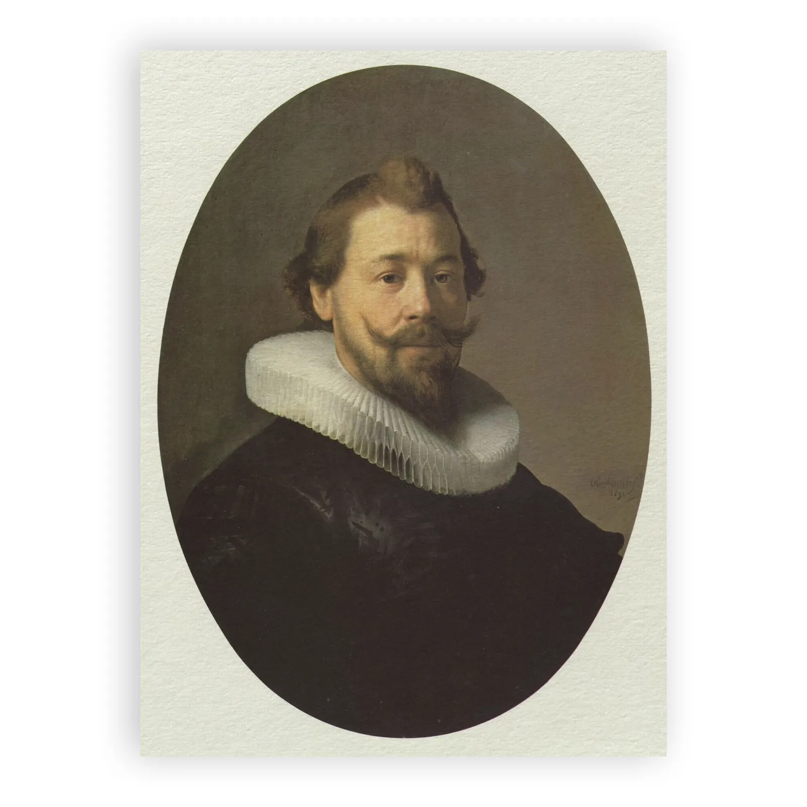 Portrait of a Man with Millstone Collar by Rembrandt Van Rijn - view 6 thumbnail