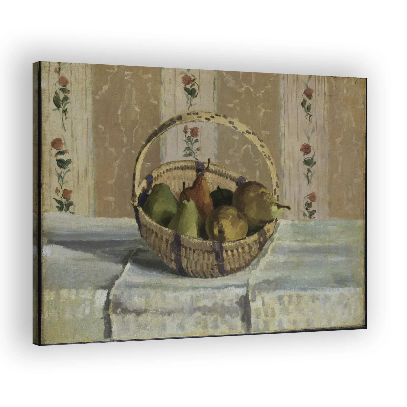 Still Life: Apples and Pears in a Round Basket by Camille Pissarro - view 2 thumbnail
