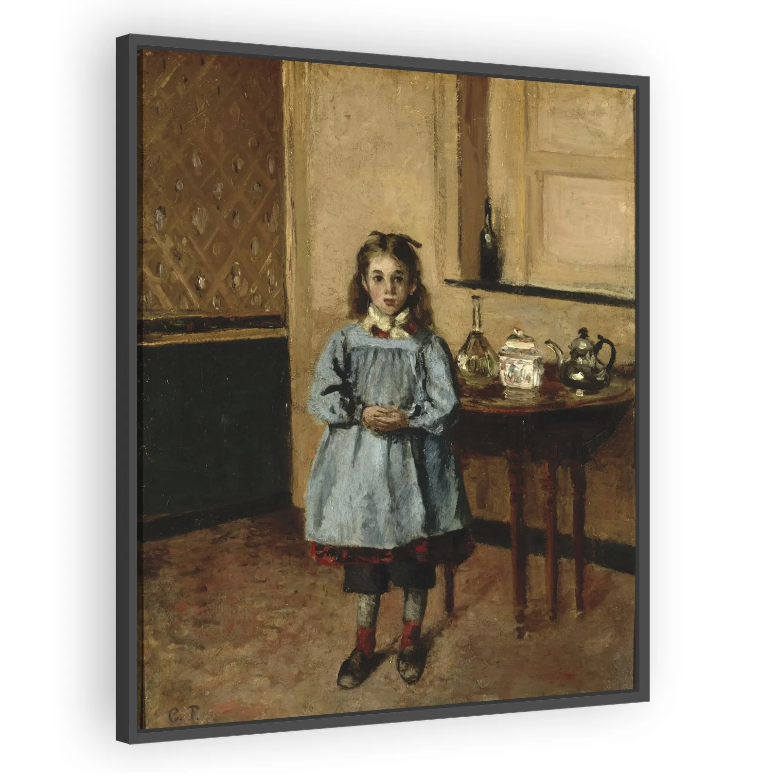 Portrait of Jeanne Pissarro, Called Minette by Camille Pissarro