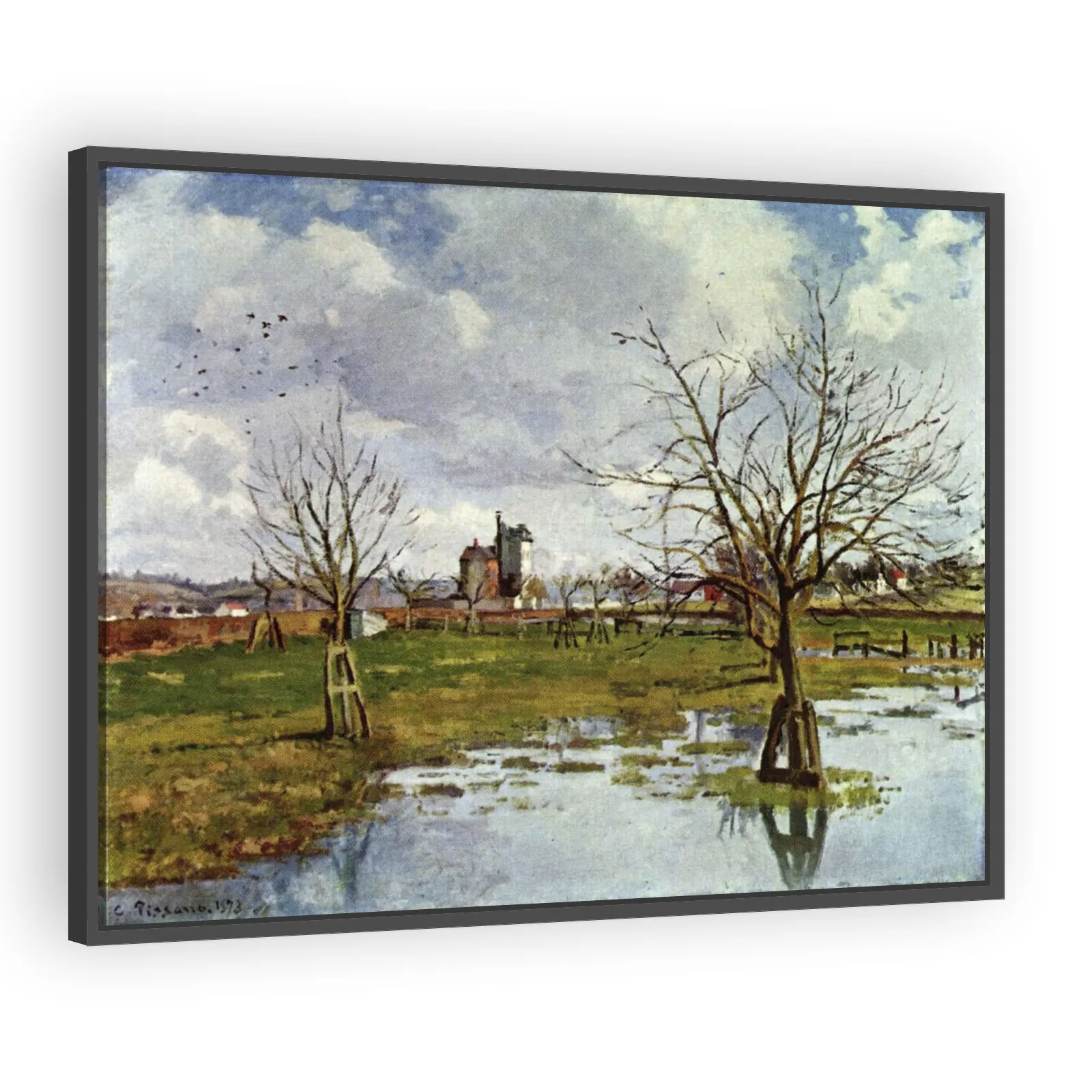 Flood at Saint-Ouen-L'Aumône by Camille Pissarro